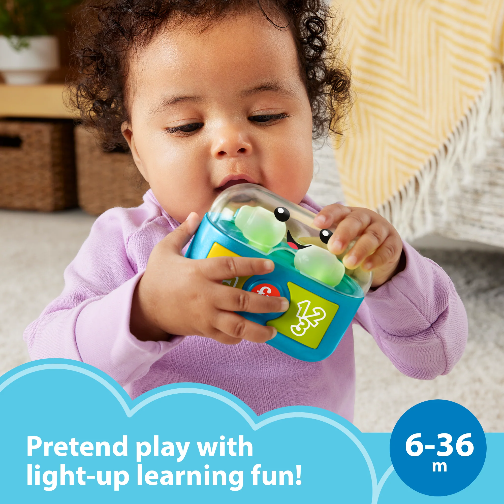 Fisher-Price Laugh & Learn Play Along Ear Buds Baby Musical Learning Toy, Multilanguage Version - Image 2