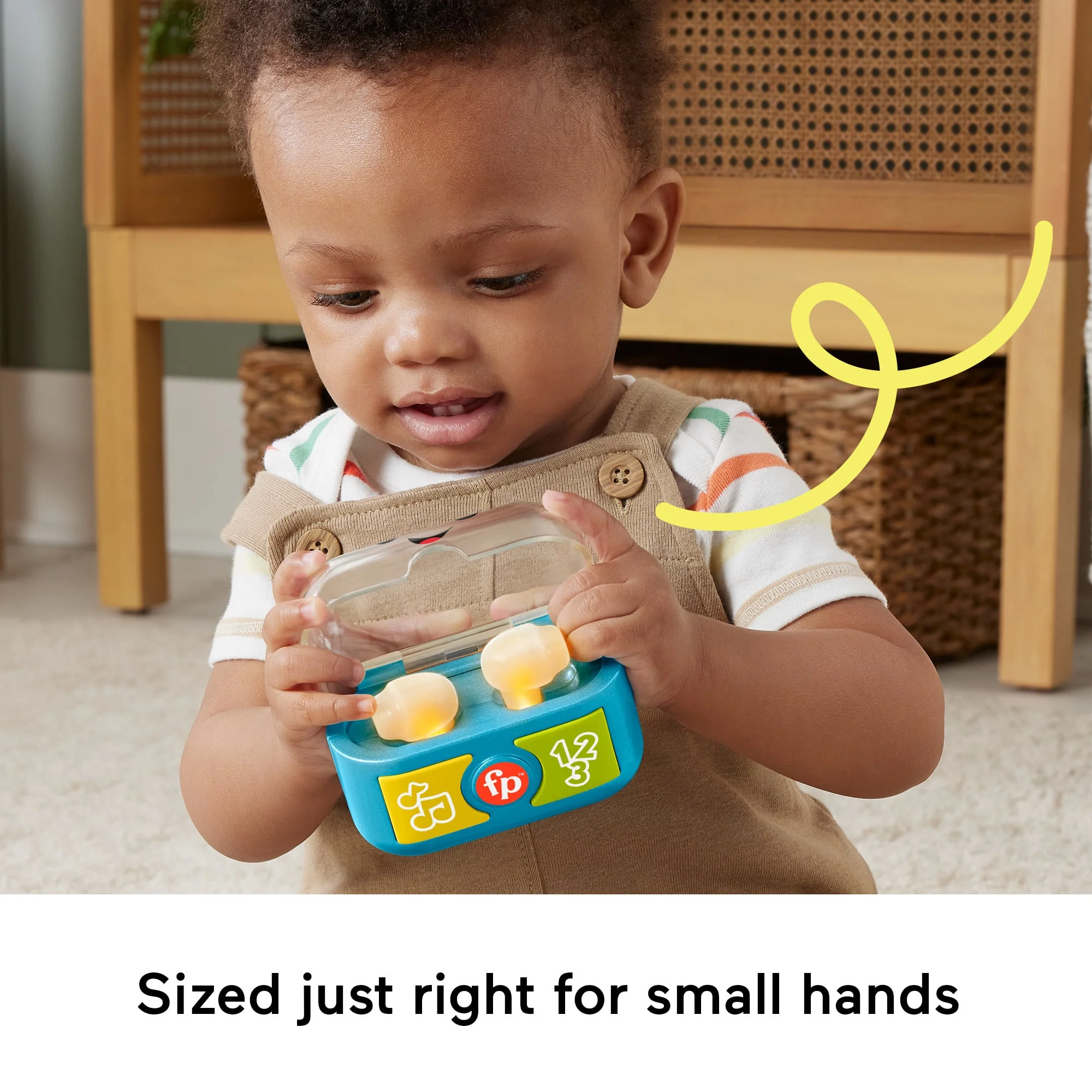 Fisher-Price Laugh & Learn Play Along Ear Buds Baby Musical Learning Toy, Multilanguage Version - Image 5