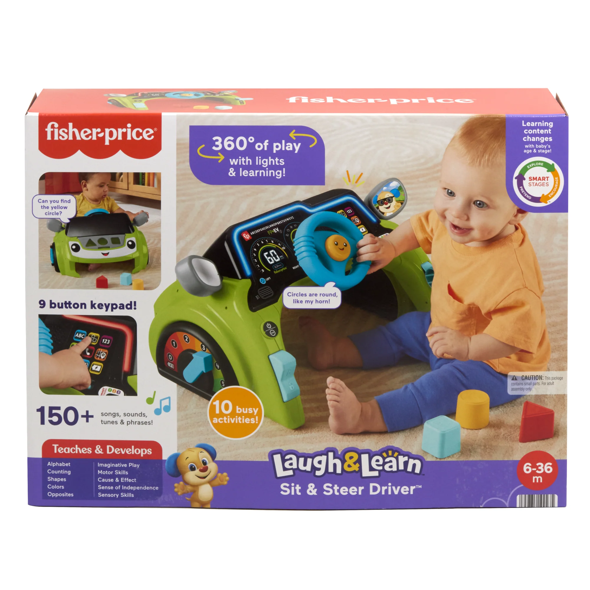 Fisher-Price Laugh & Learn Sit & Steer Driver - Image 6