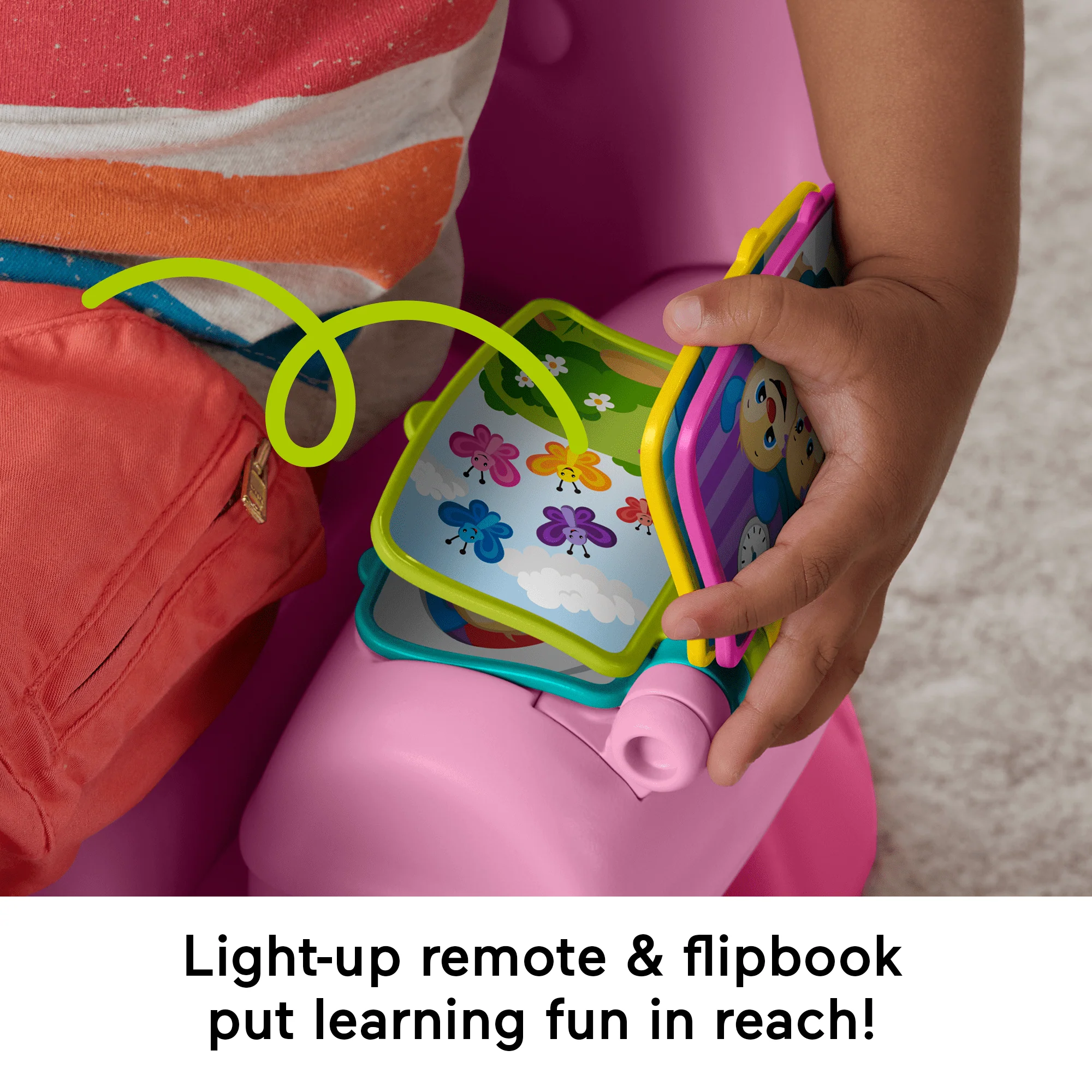 Fisher-Price Laugh & Learn Smart Stages Chair Electronic Learning Toy For Toddlers, Pink - Image 4