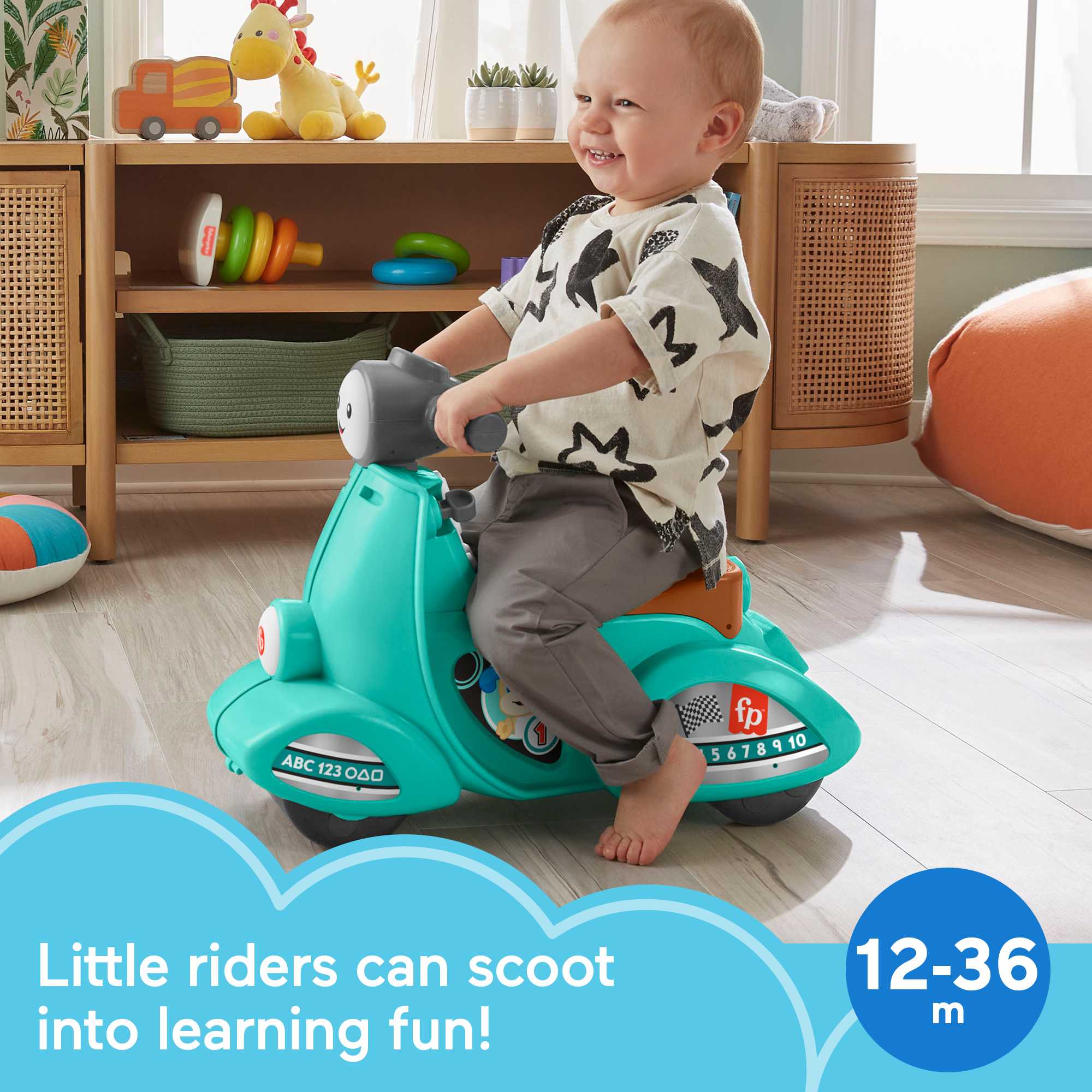 Fisher-Price Laugh & Learn Smart Stages Scooter - Image 2