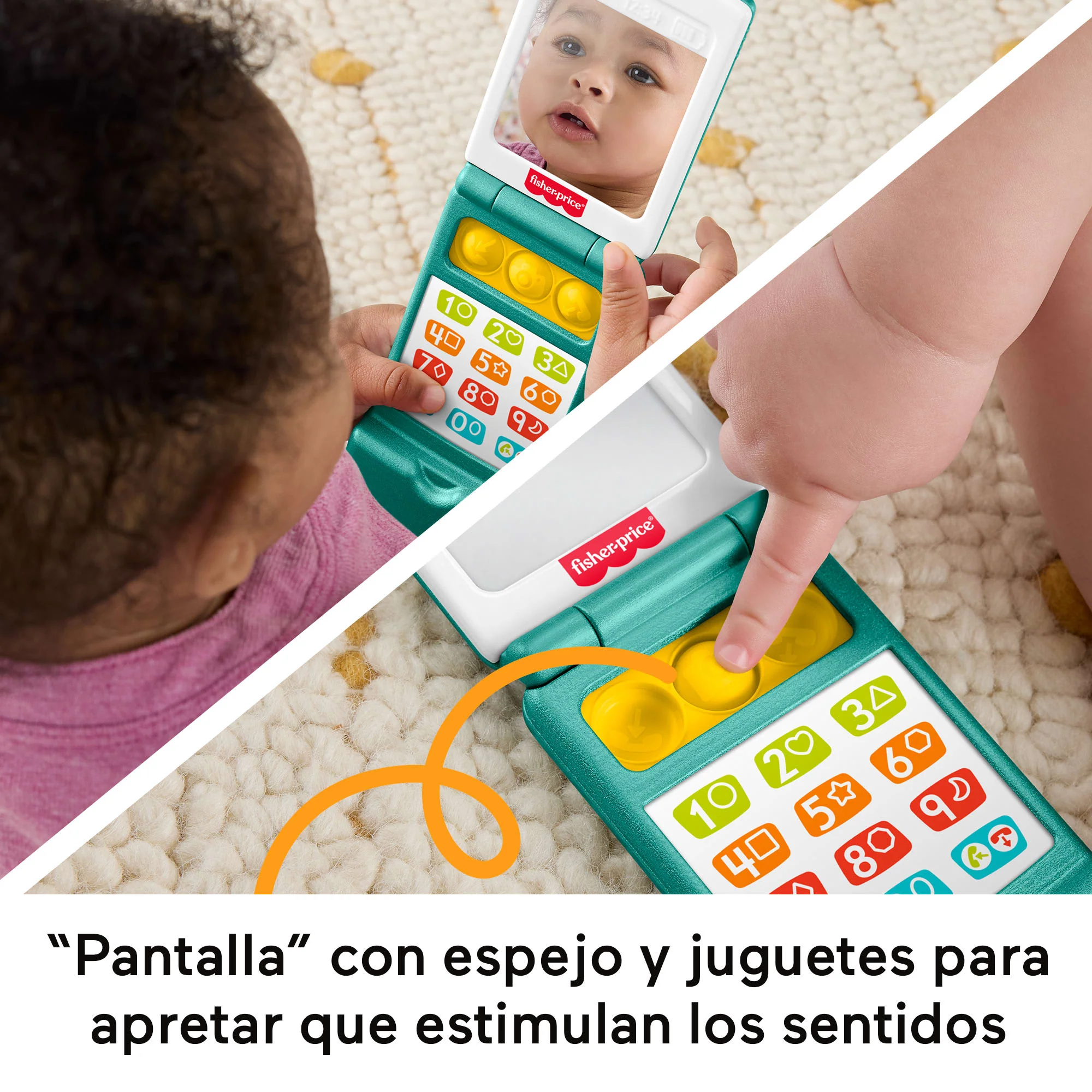 Juguete De Aprendizaje Musical Teléfono Móvil De Laugh & Learn De Fisher-Price Para Bebés Y Niños Y Niñas Pequeños, Versión Multilingüe - Image 4