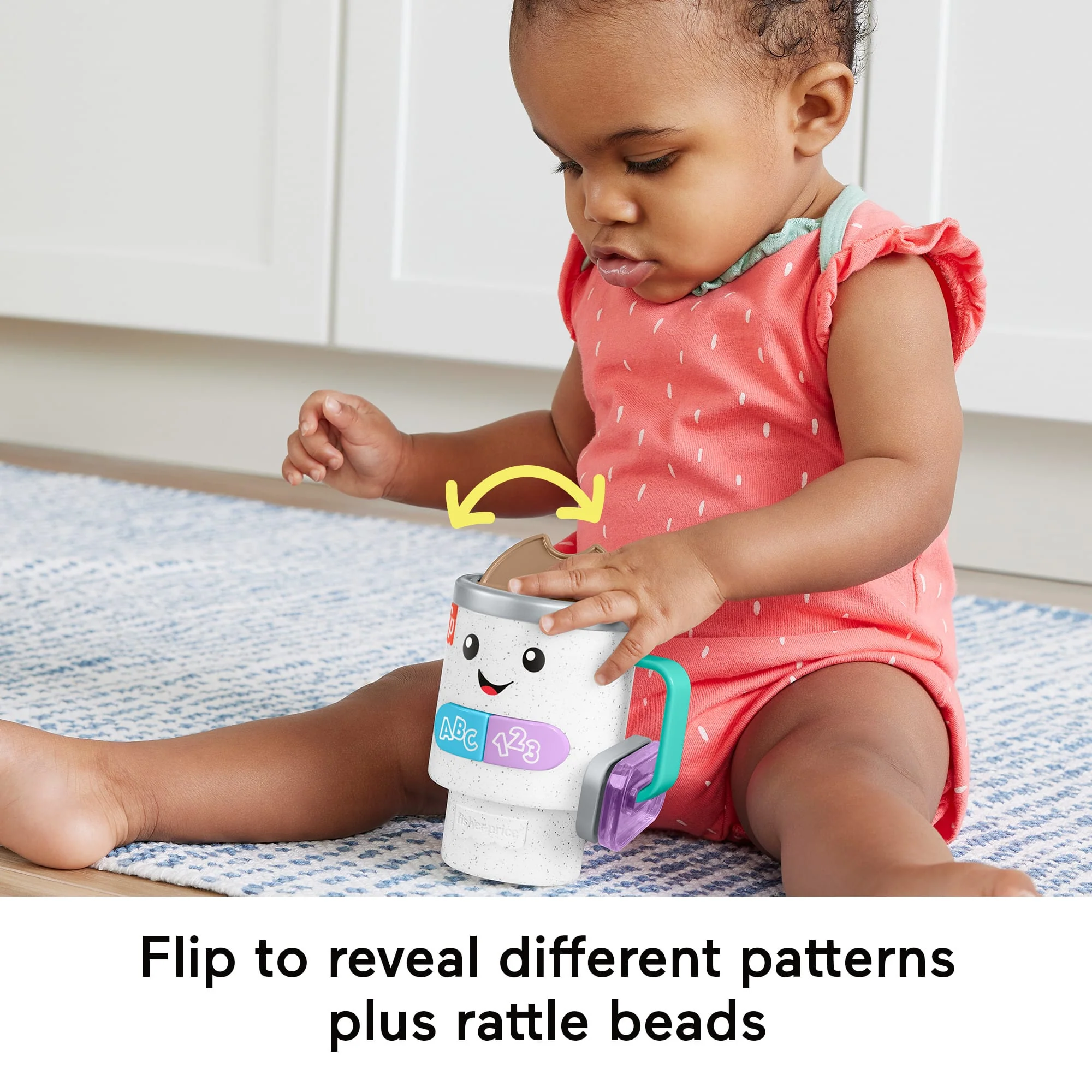 Fisher-Price Laugh & Learn Wake Up & Learn Coffee Mug Baby Musical Toy, Multilanguage Version - Image 5