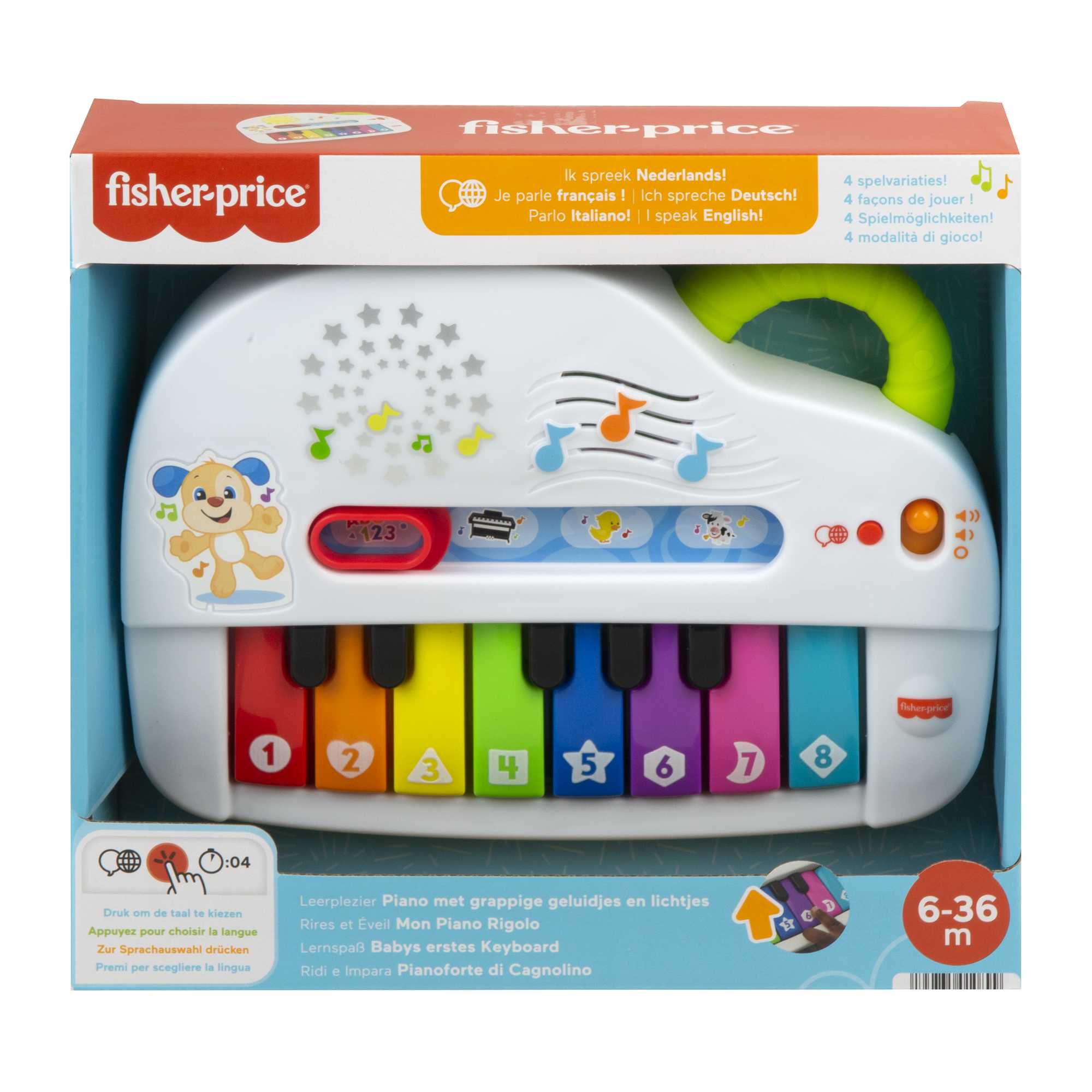 Fisher-Price Leerplezier Piano Met Grappige Geluidjes En Lichtjes - Image 4