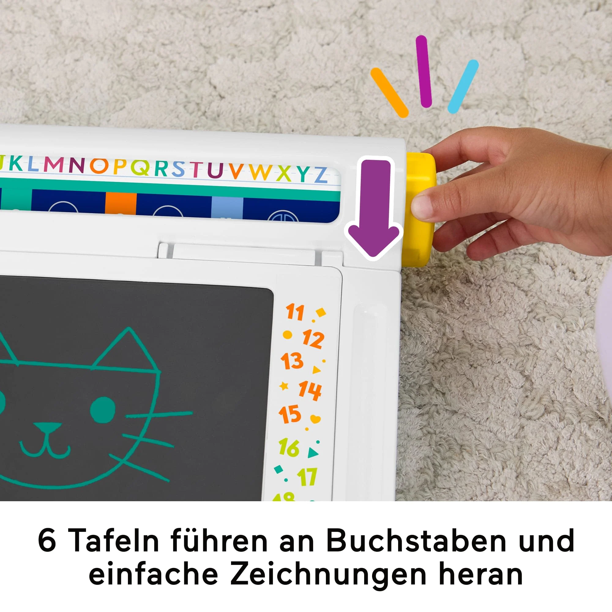 Fisher-Price Lern- Und Zeichenbrett, Schreiben Und Zeichnen Ohne Verwischen Tablet Mit Lcd-Bildschirm Für Kinder - Image 4