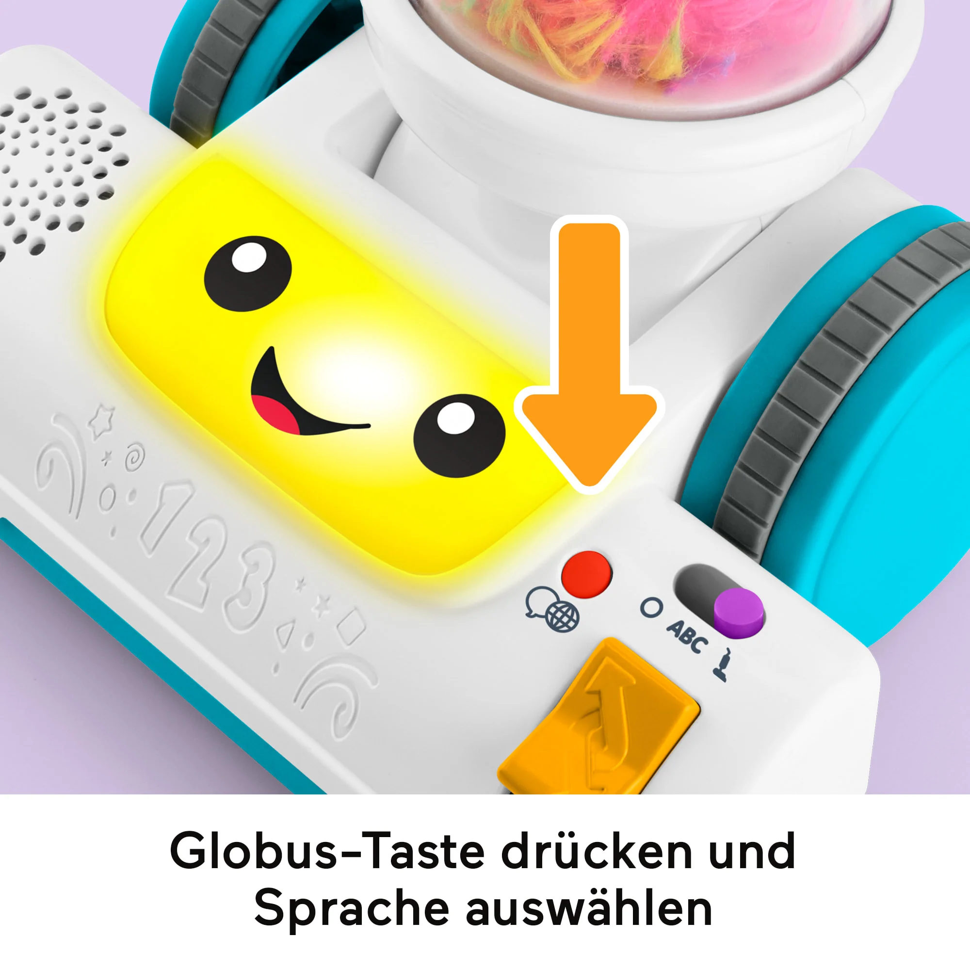 Fisher-Price Lernspaß 2-1-Staubsauger Für Kleinkinder, Musikalisches Lernspielzeug, Mehrsprachige Version - Image 3