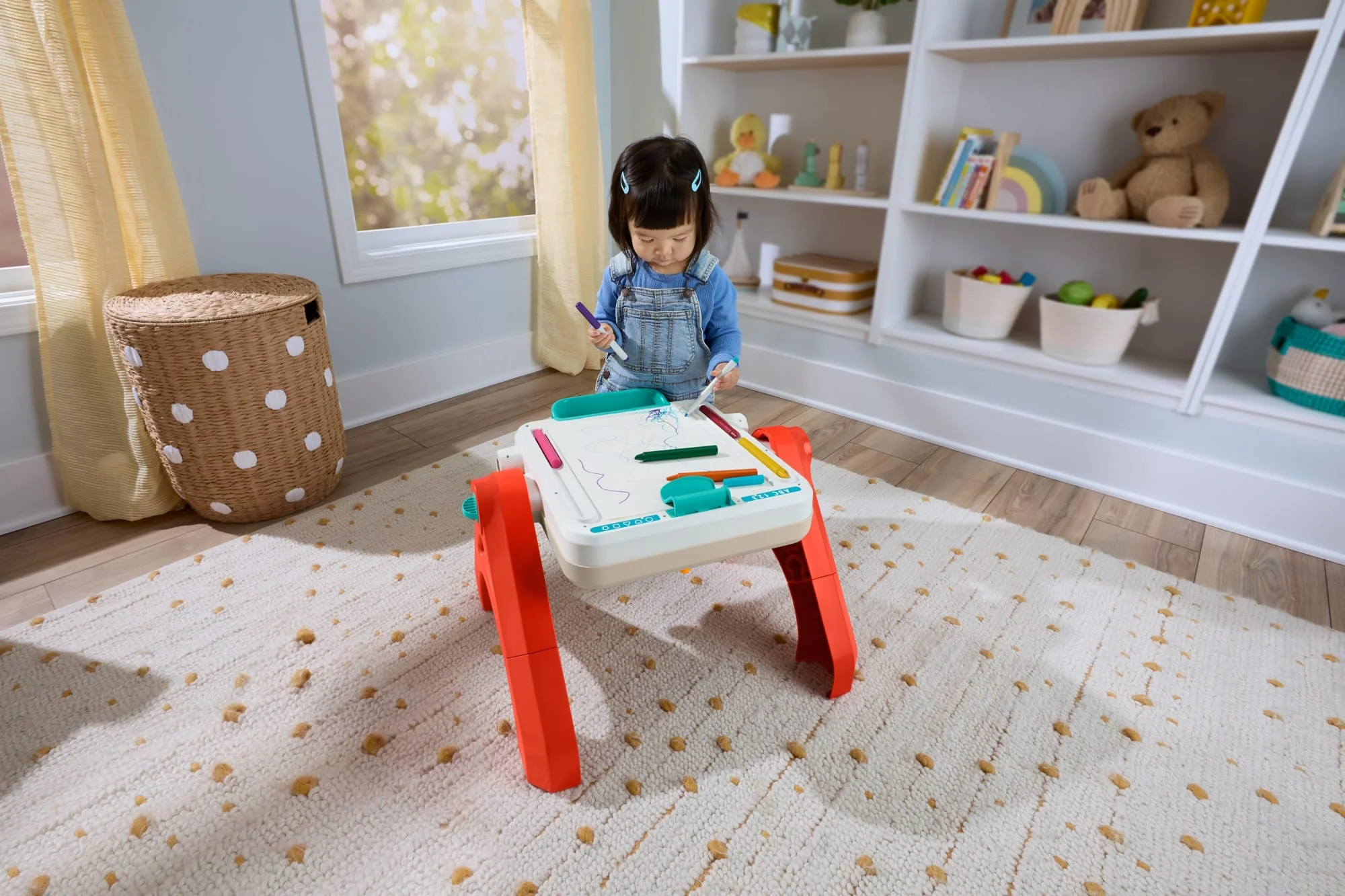 Fisher-Price 4-In-1 Spieltisch Und Staffelei, Babys Und Kleinkinder, Elektronisches Lernspielzeug, Mehrsprachige Version - Image 2