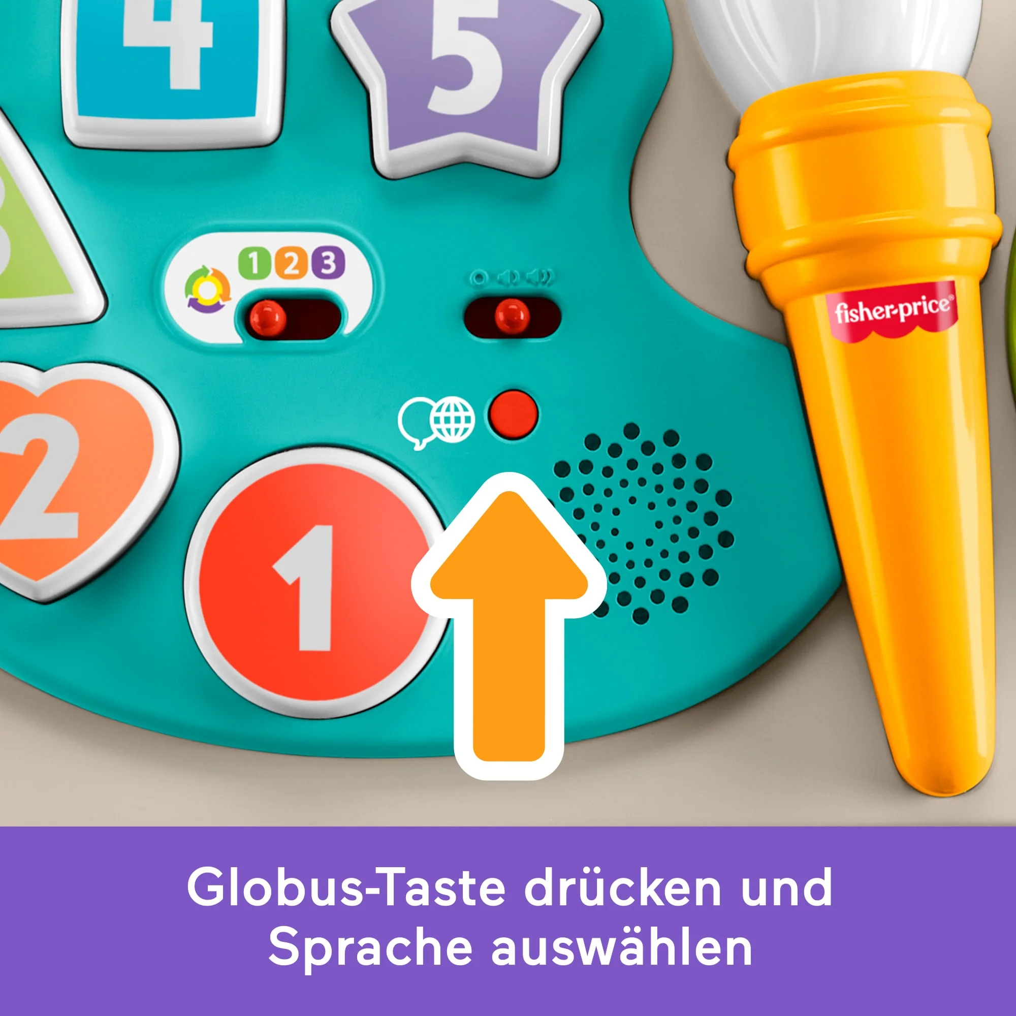 Fisher-Price 4-In-1 Spieltisch Und Staffelei, Babys Und Kleinkinder, Elektronisches Lernspielzeug, Mehrsprachige Version - Image 3