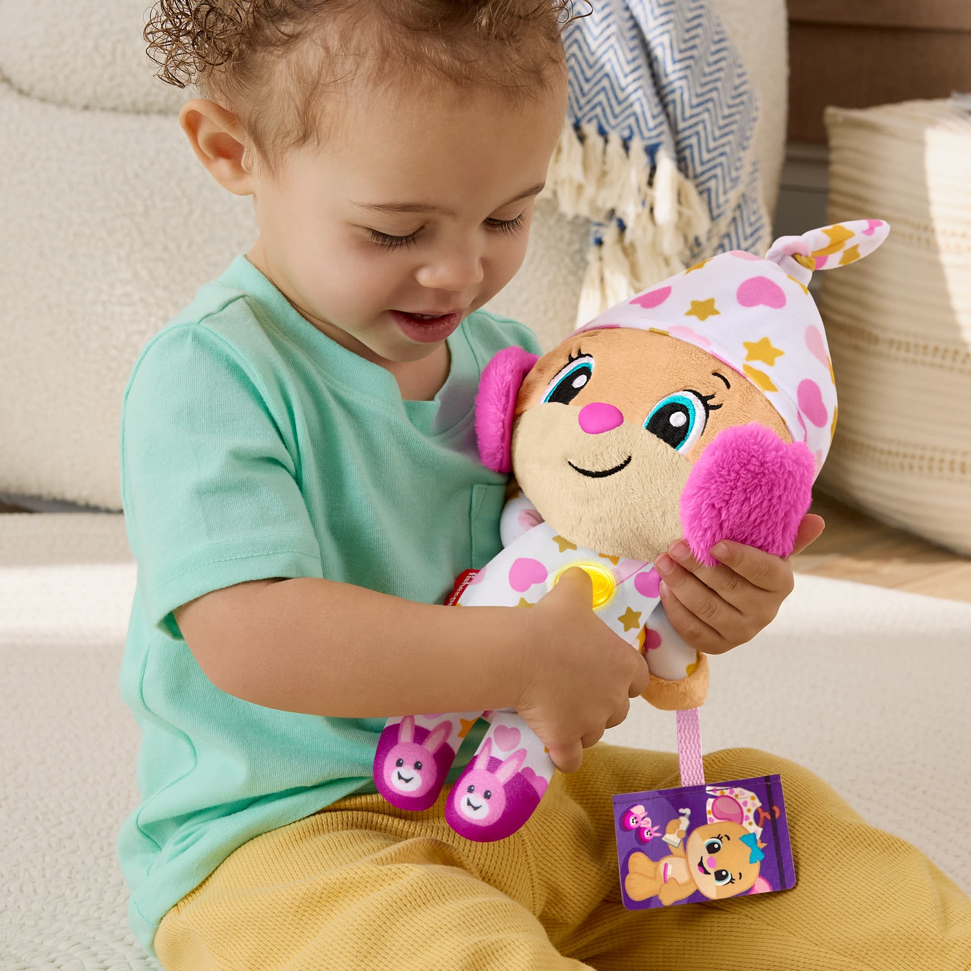 Fisher-Price Lernspaß Gute Nacht Hundefreundin Musikplüschspielzeug Mit Lichtern Für Kleinkinder Und Kinder, Deutsche Version - Image 3