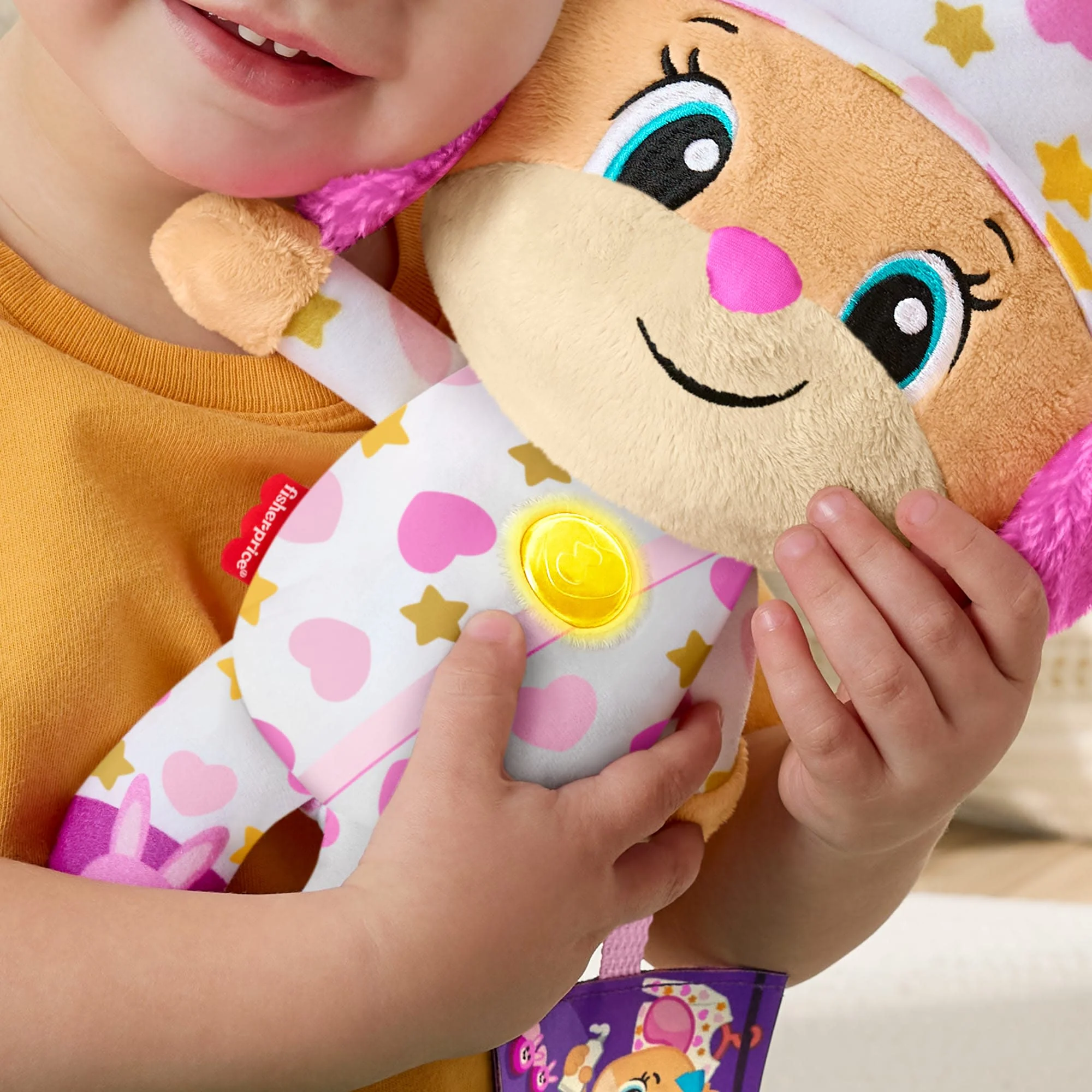 Fisher-Price Lernspaß Gute Nacht Hundefreundin Musikplüschspielzeug Mit Lichtern Für Kleinkinder Und Kinder, Deutsche Version - Image 4