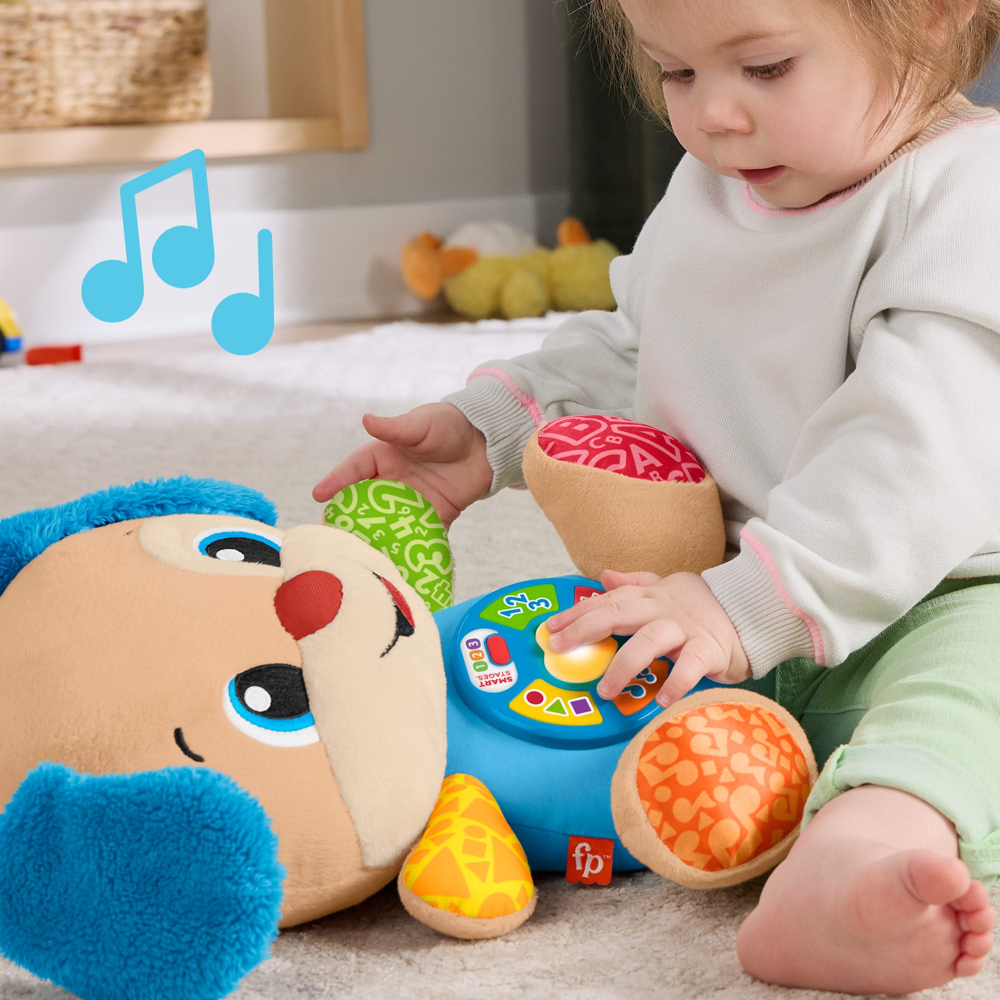 Fisher-Price Lernspaß Smart Stages Plüsch-Hündchen Für Babys, Musikalisches Lernspielzeug, Mehrsprachige Version - Image 2