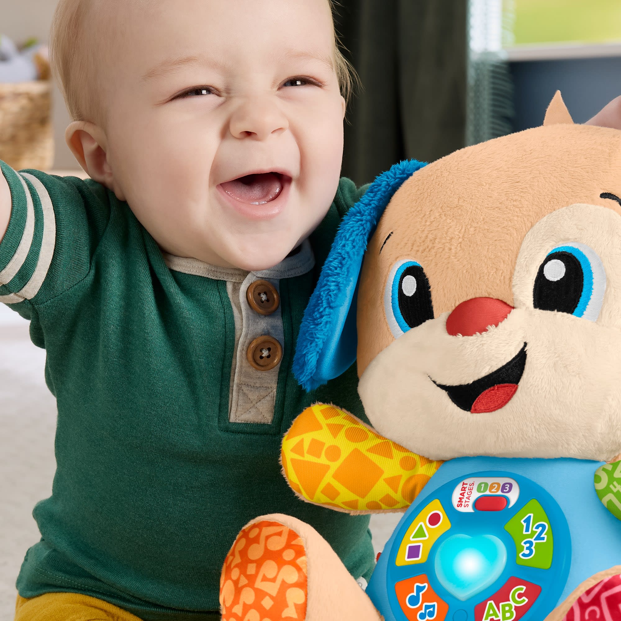 Fisher-Price Lernspaß Smart Stages Plüsch-Hündchen Für Babys, Musikalisches Lernspielzeug, Mehrsprachige Version - Image 3