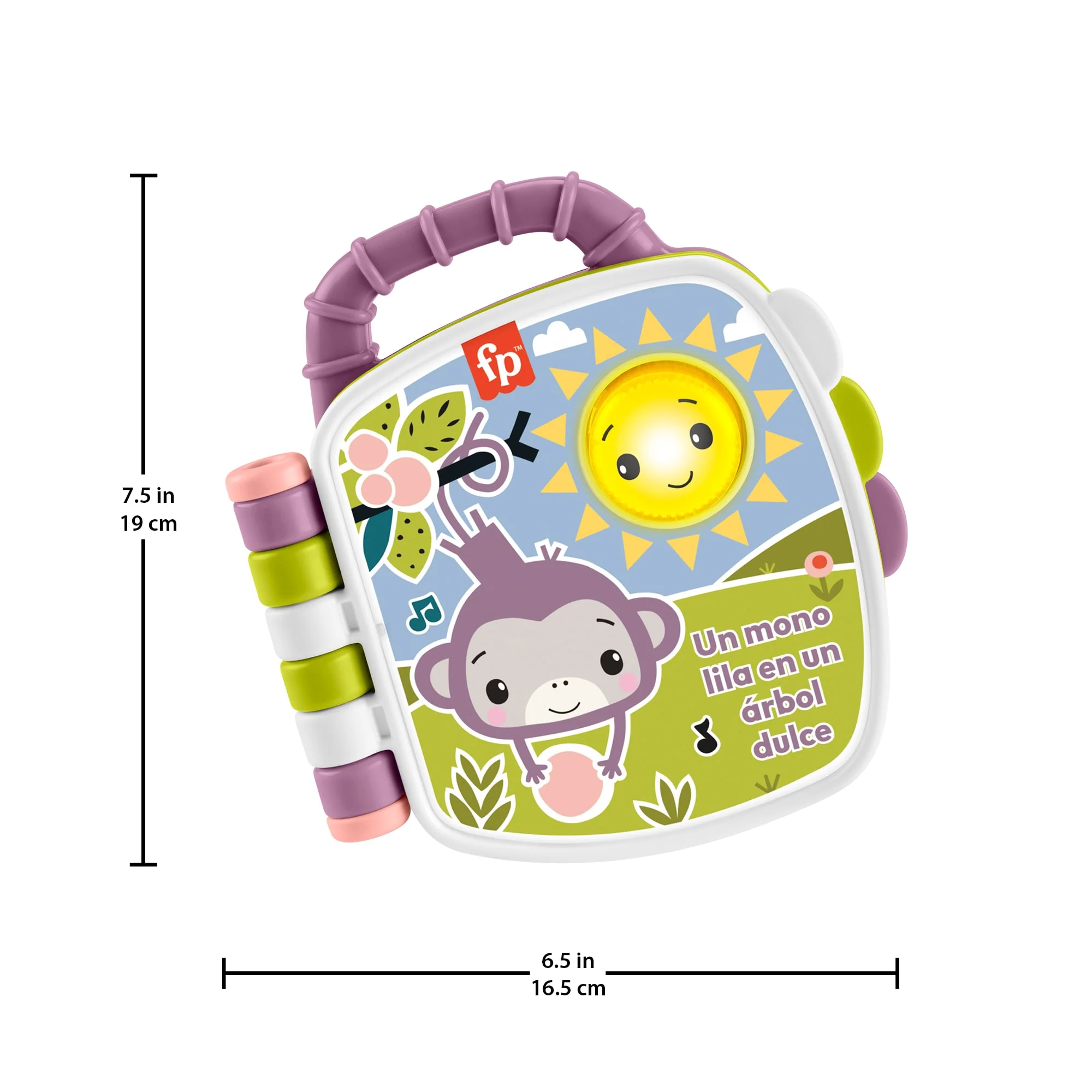Juguete De Libro De Cuentos Musical Del Monito Morado De Fisher-Price Para Bebés Y Niños Y Niñas Pequeños Con Luces Y Sonidos, Versión En Español - Image 4