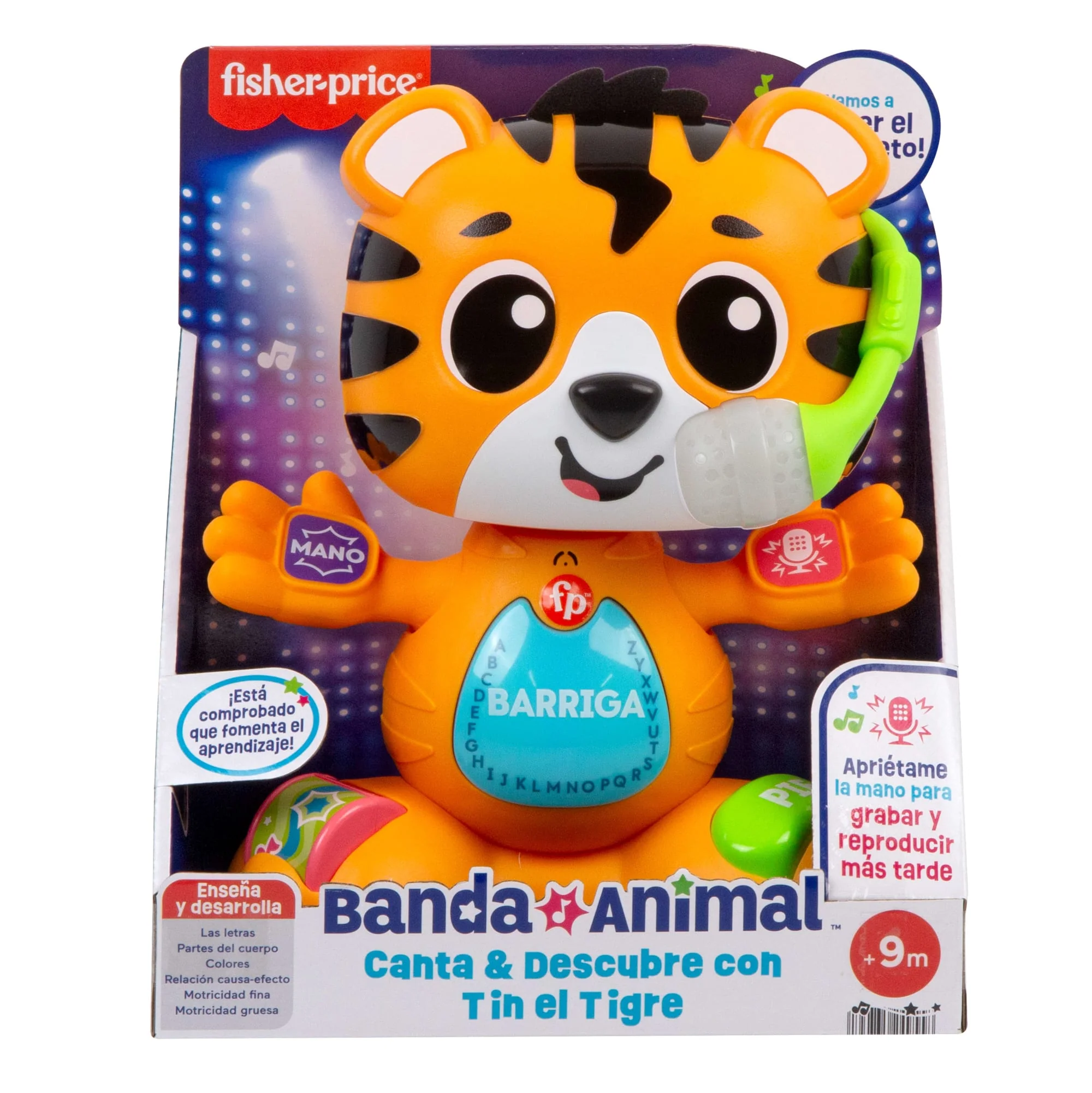Fisher-Price Juguete Educativo Musical Tin El Tigre De La Banda Animal, Para Niños A Partir De 9 Meses - Image 6