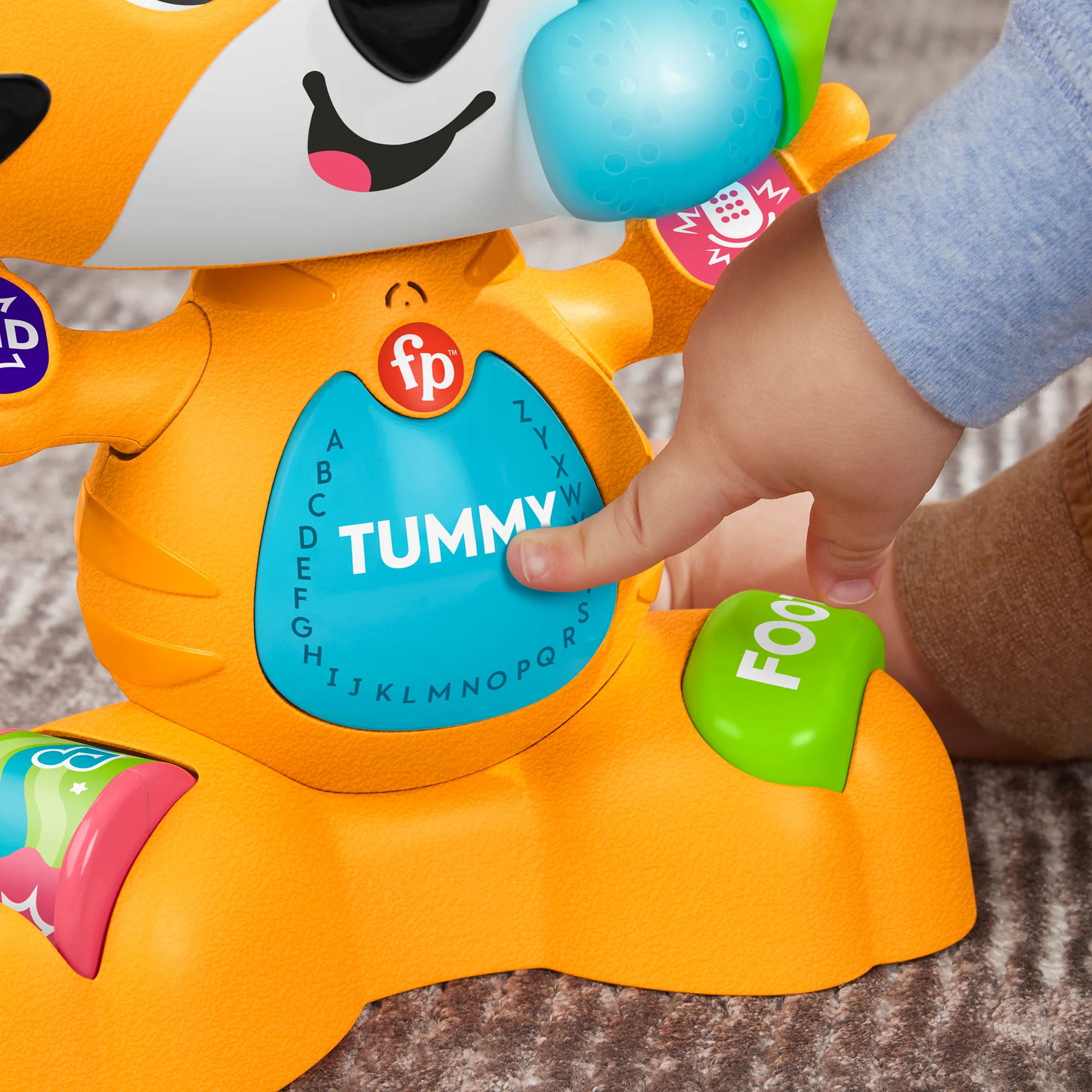 Fisher-Price Link Squad Τίγρης Ο Τραγουδιστούλης Εκπαιδευτικό Βρεφικό Παιχνίδι Με Μουσική Και Φώτα, Ελληνική Έκδοση - Image 4