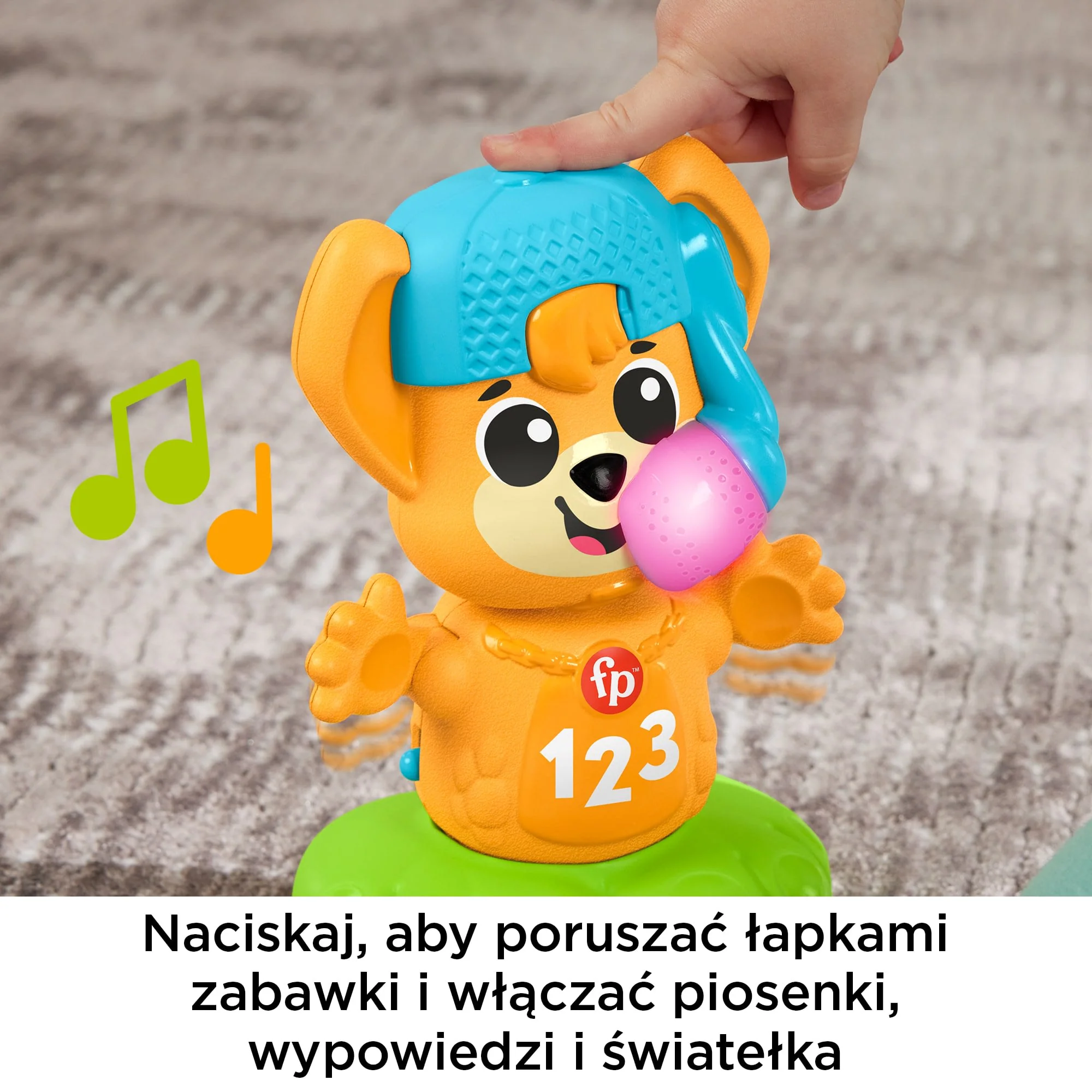 Fisher-Price Link Squad Lisek Muzyczne Przeciwieństwa Zabawka Edukacyjna Polska Wersja Językowa - Image 3