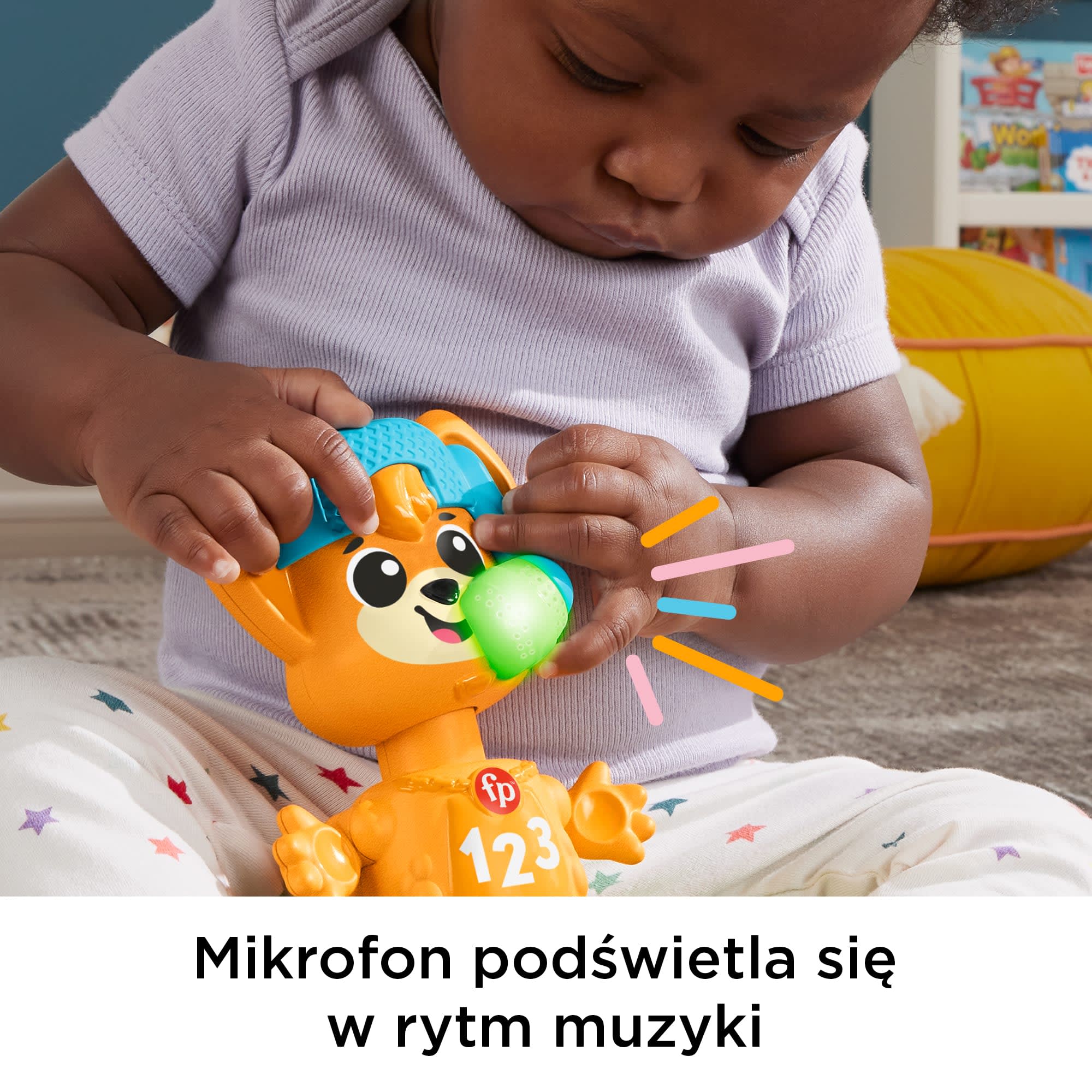 Fisher-Price Link Squad Lisek Muzyczne Przeciwieństwa Zabawka Edukacyjna Polska Wersja Językowa - Image 4