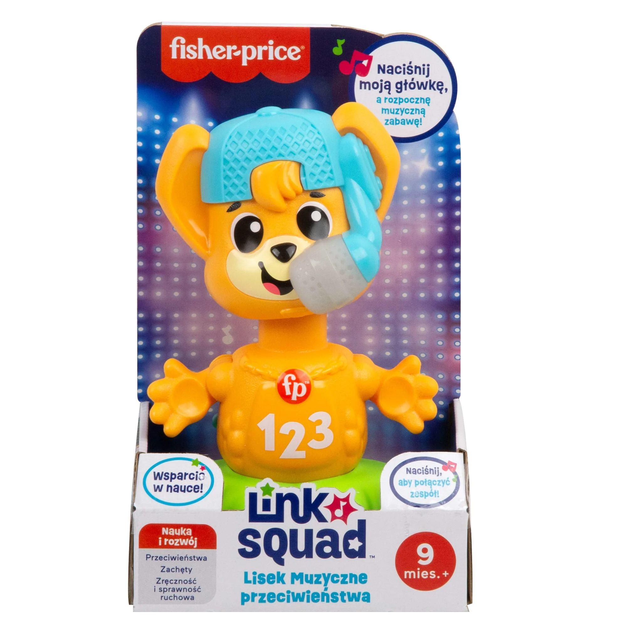 Fisher-Price Link Squad Lisek Muzyczne Przeciwieństwa Zabawka Edukacyjna Polska Wersja Językowa - Image 6