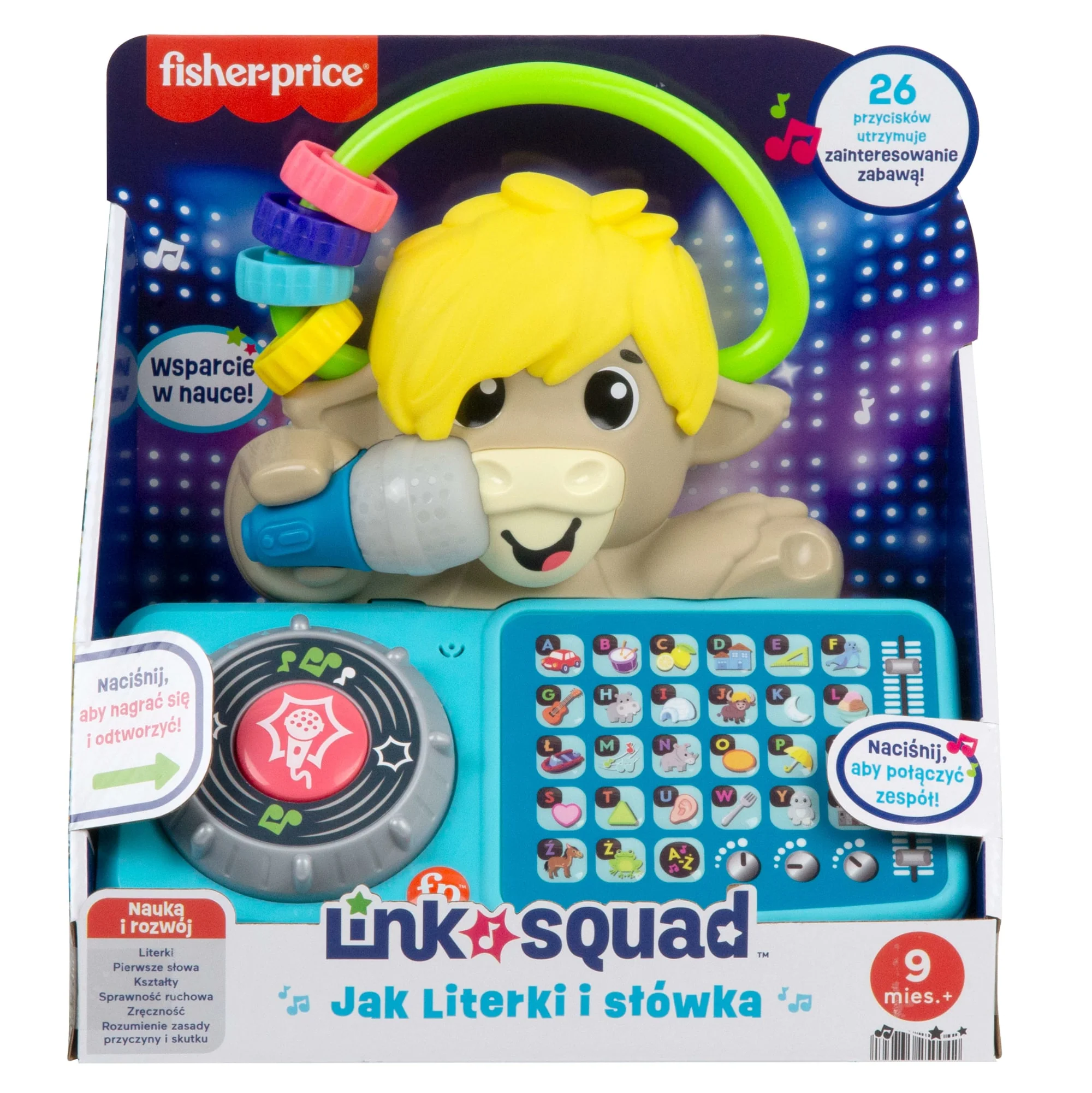 Fisher-Price Link Squad Jak Literki I Słówka Zabawka Edukacyjna Polska Wersja Językowa - Image 6