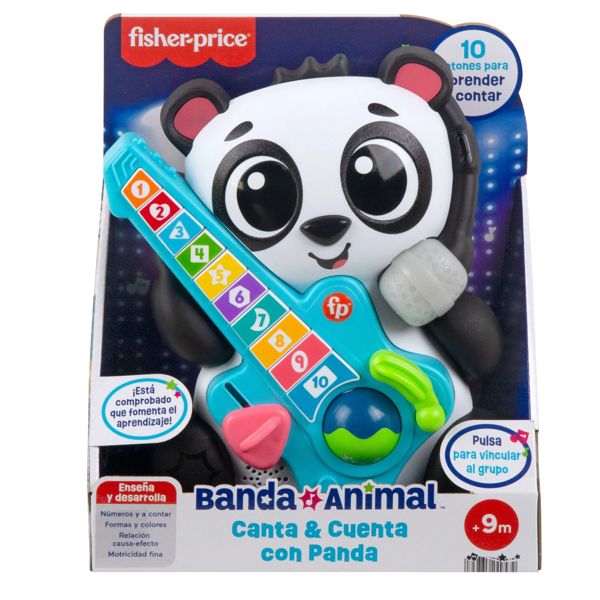 Fisher-Price Juguete Educativo Musical Panda De La Banda Animal, Para Niños A Partir De 9 Meses - Image 6
