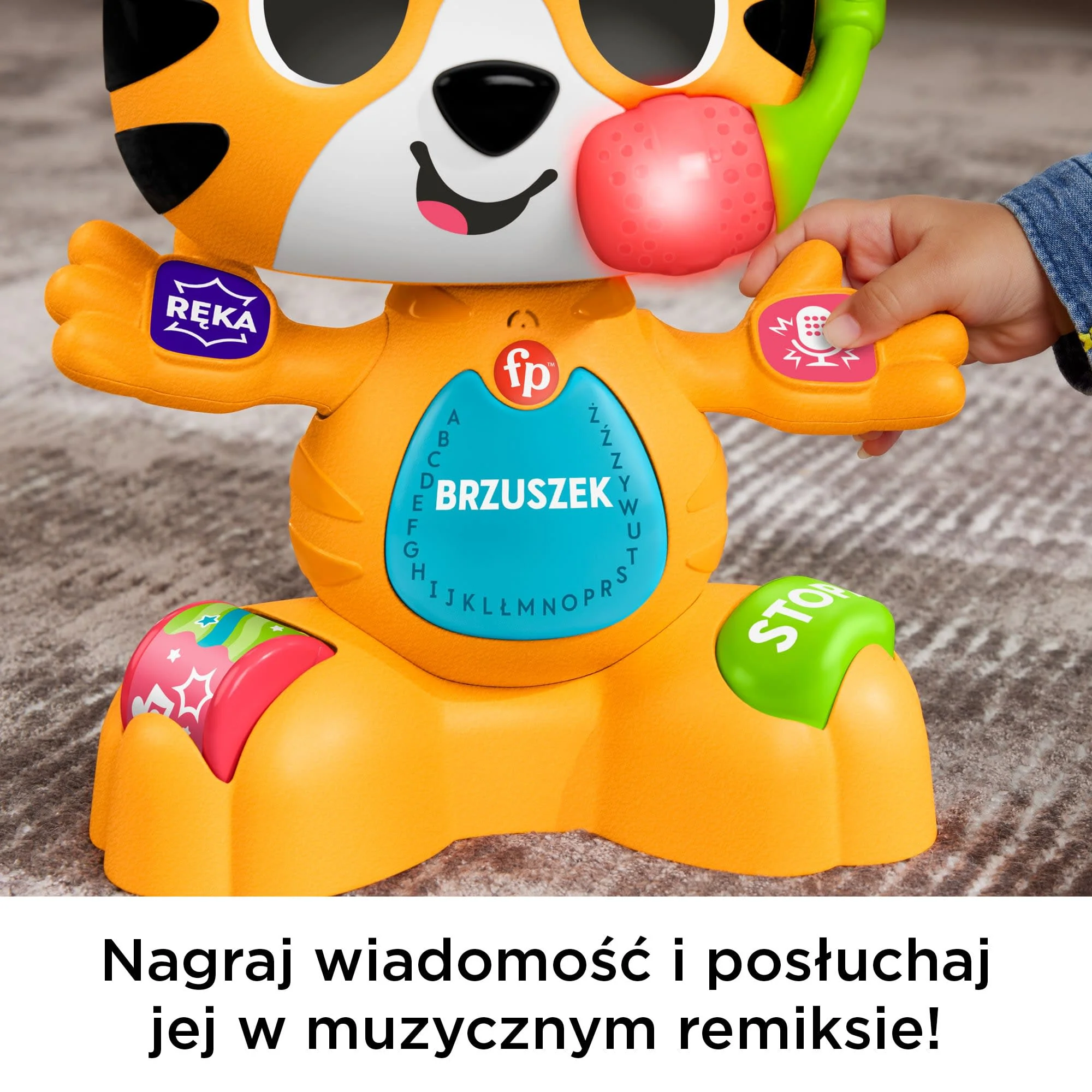 Fisher-Price Link Squad Tygrysek Taniec I Nauka Zabawka Edukacyjna Polska Wersja Językowa - Image 3