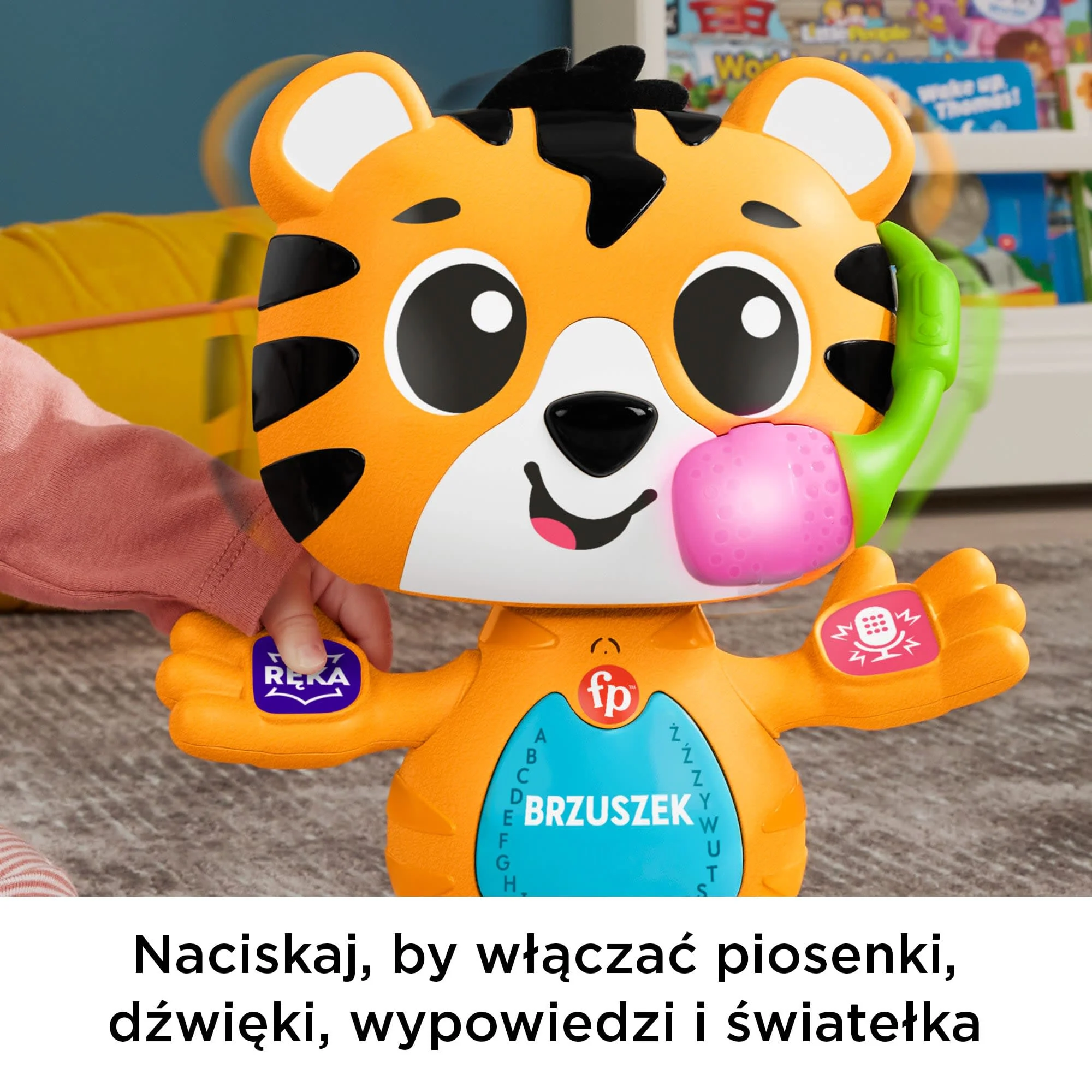 Fisher-Price Link Squad Tygrysek Taniec I Nauka Zabawka Edukacyjna Polska Wersja Językowa - Image 4