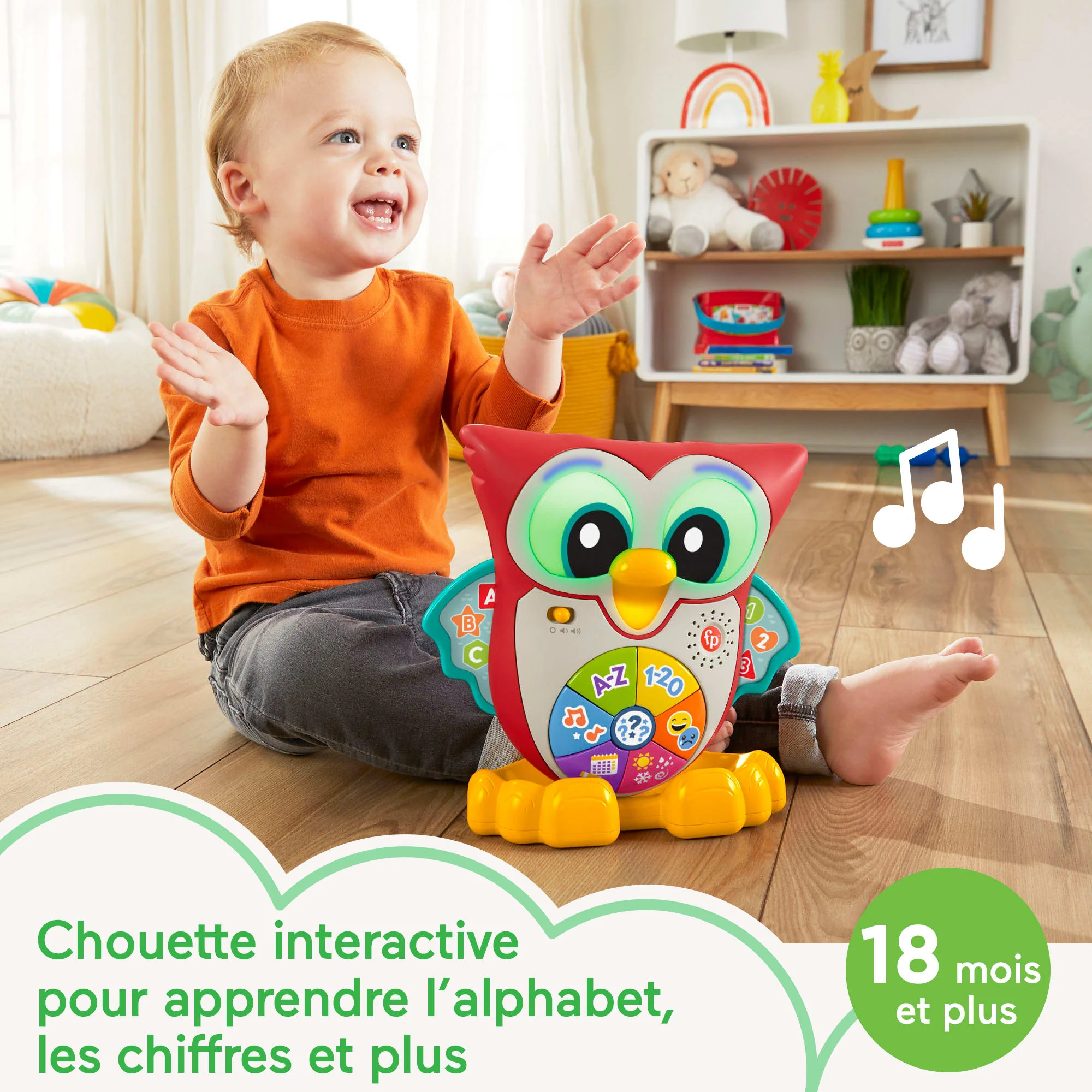 Fisher-Price - Linkimals - Élisabeth La Chouette Vf - Jouet D'Éveil - 18 Mois Et + - Image 2