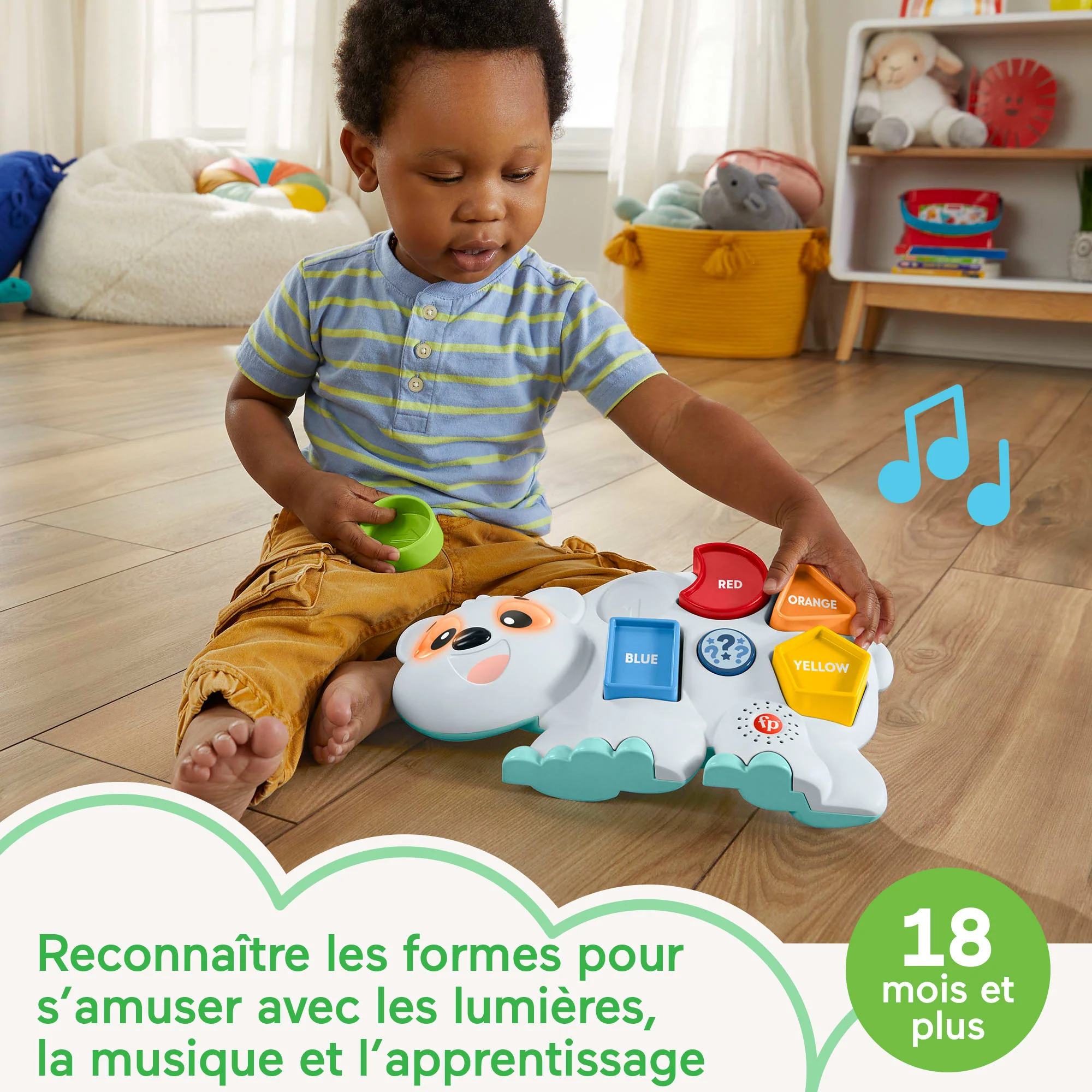 Fisher-Price - Linkimals - Omer L’Ours Polaire Vf - Jouet D'Éveil - 18 Mois Et + - Image 2