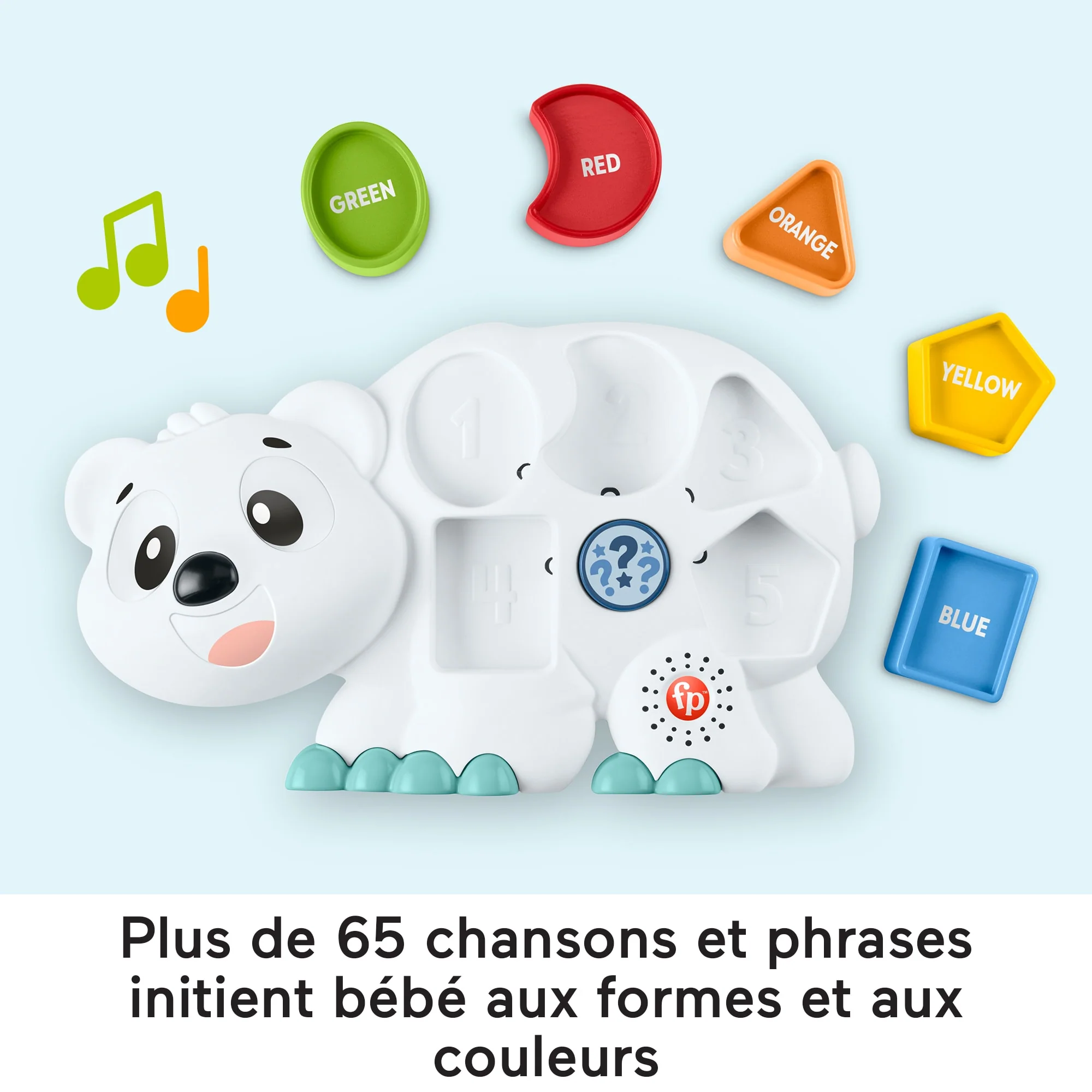 Fisher-Price - Linkimals - Omer L’Ours Polaire Vf - Jouet D'Éveil - 18 Mois Et + - Image 4