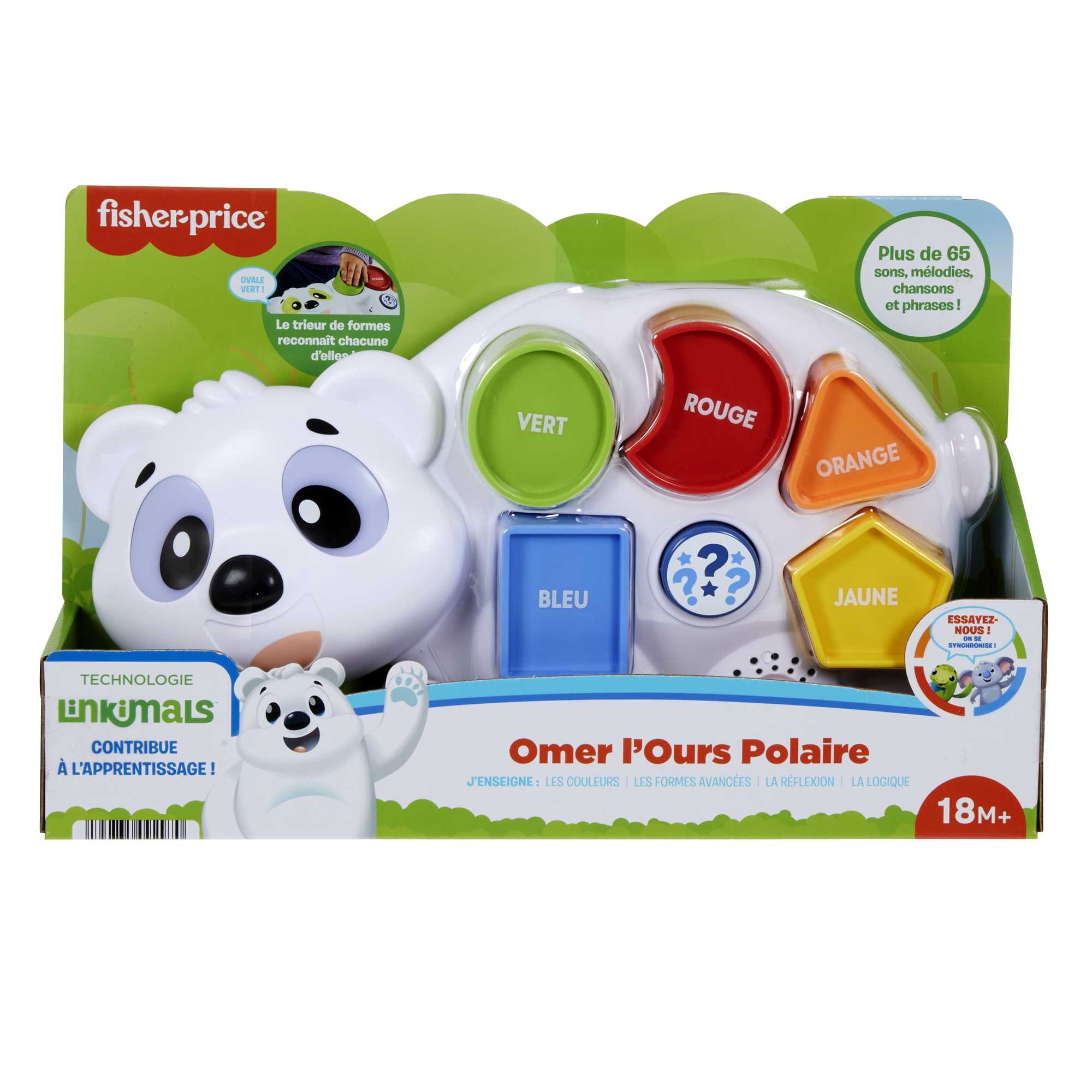 Fisher-Price - Linkimals - Omer L’Ours Polaire Vf - Jouet D'Éveil - 18 Mois Et + - Image 6