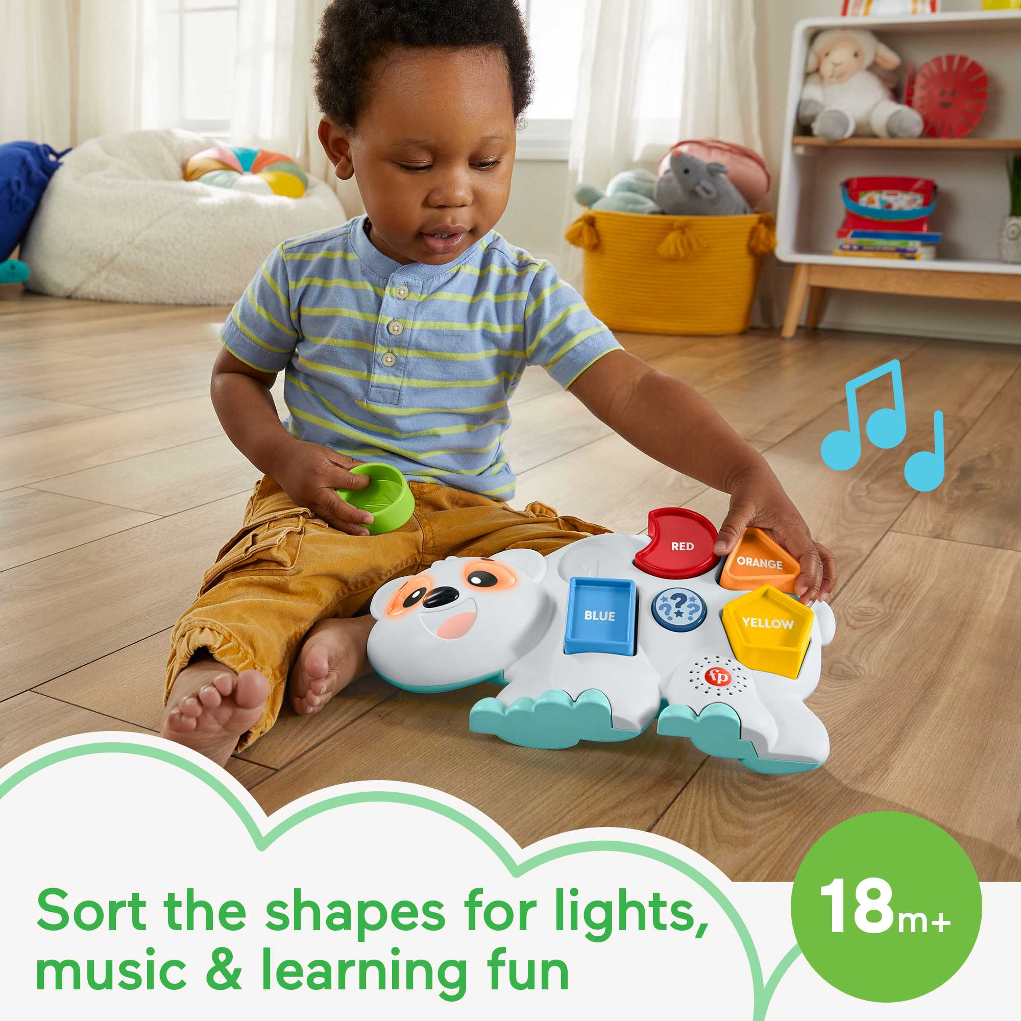Fisher-Price Linkimals Puzzlin' Shapes Polar Bear - Image 2