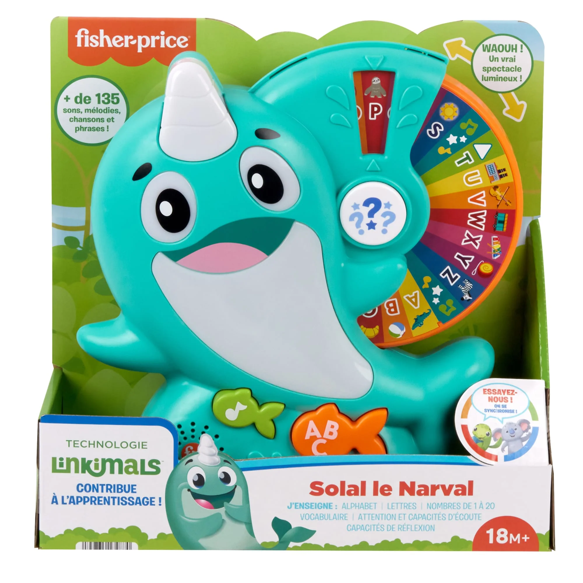 Fisher-Price-Linkimals-Solal Le Narval-Jouet D’Éveil Musical, Français - Image 6