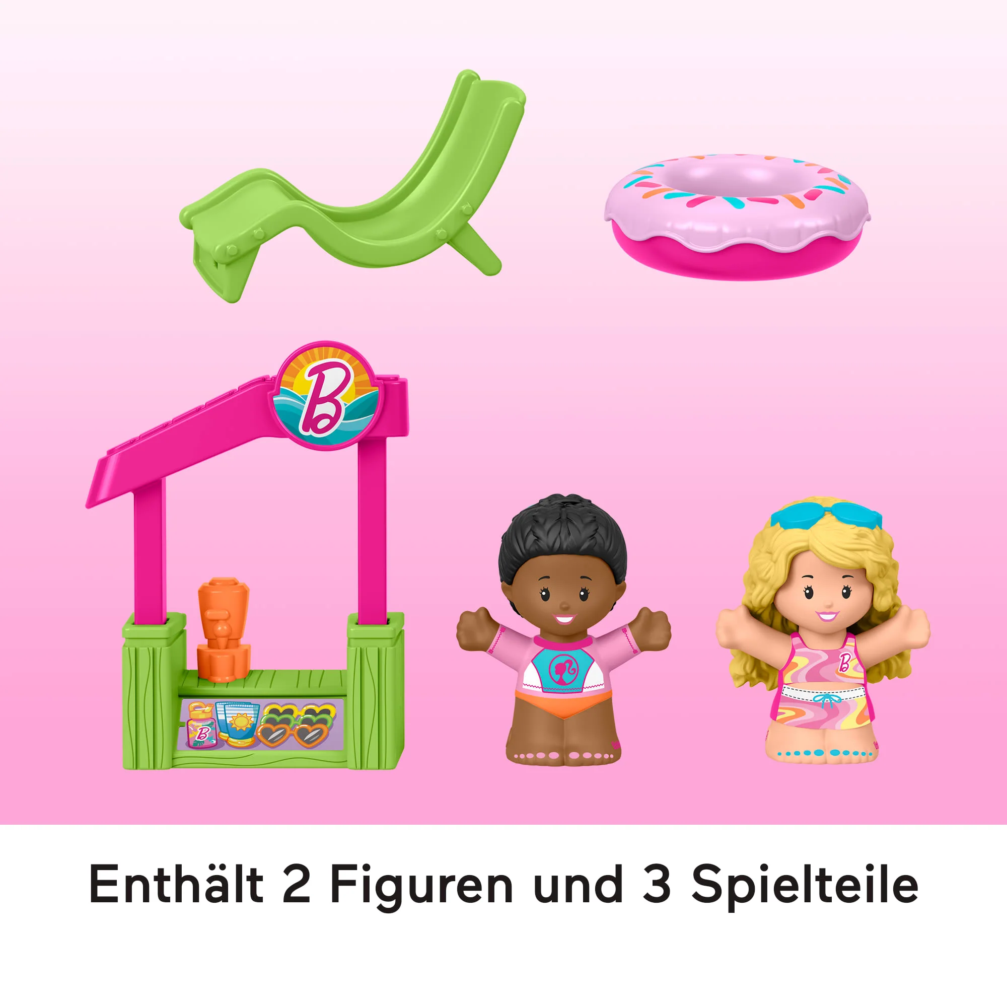 Fisher-Price Little People Barbie Strandhaus Kleinkinder-Spielset Mit Figuren Und Zubehör - Image 5