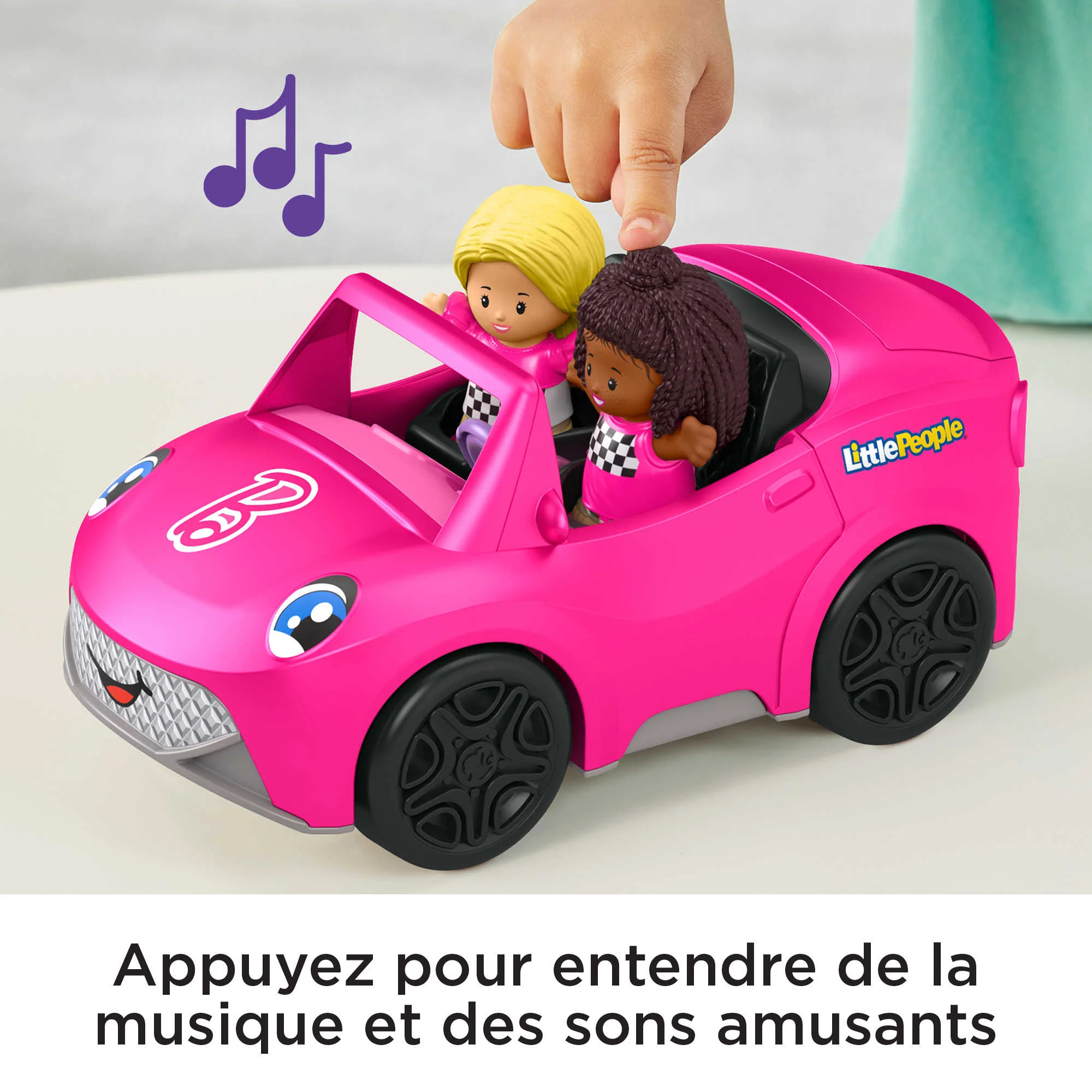 Fisher-Price - Little People - Coffret Cabriolet De Barbie Et Figurines - Image 3