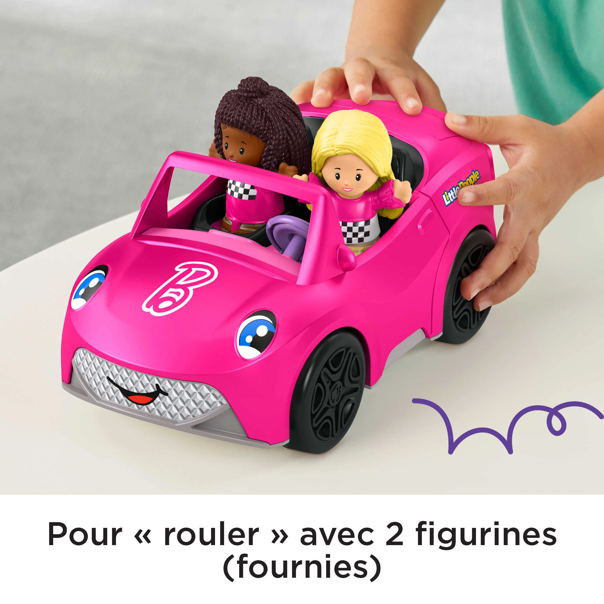 Fisher-Price - Little People - Coffret Cabriolet De Barbie Et Figurines - Image 4