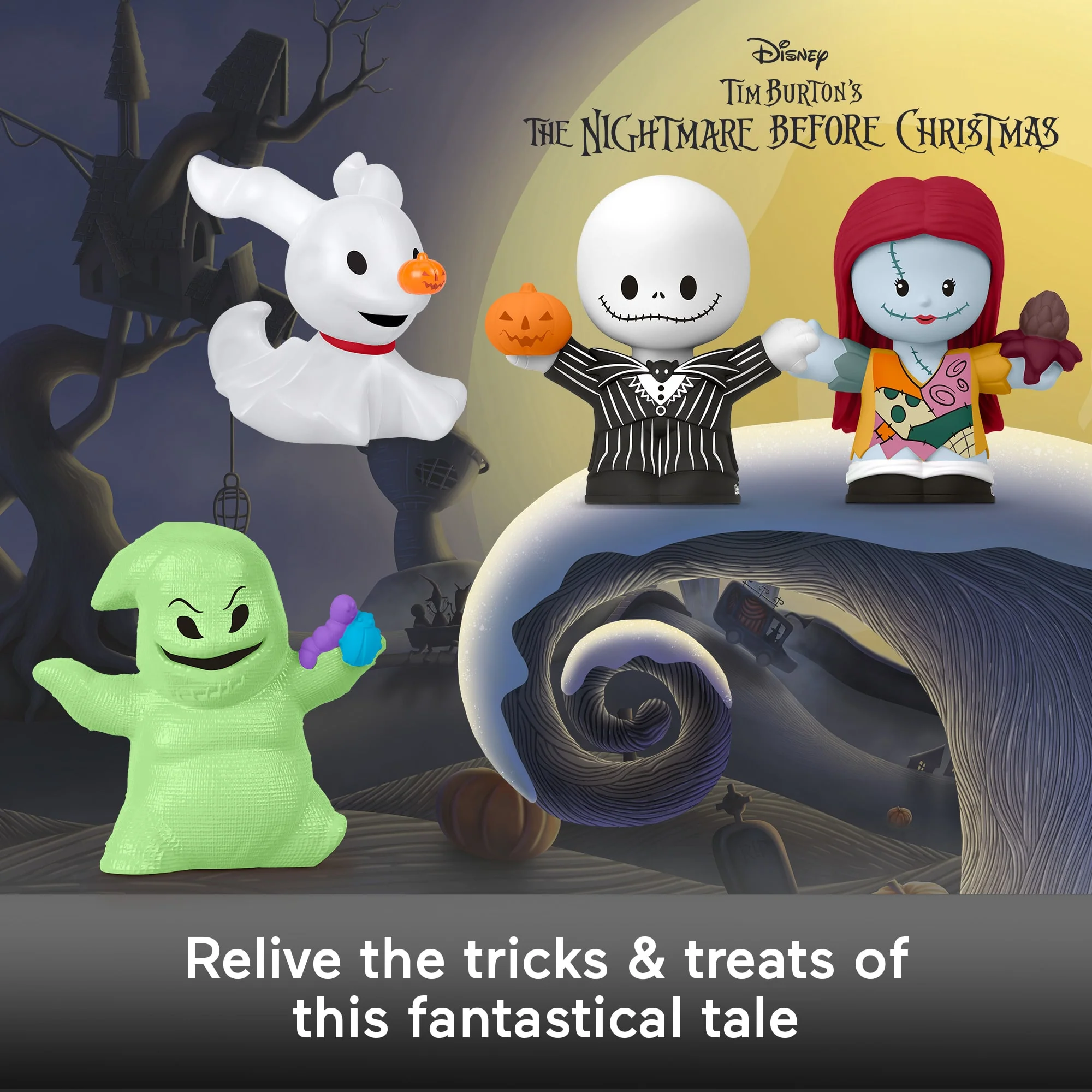 Little People Collector Disney Tim Burton's The Nightmare Before Christmas Set, 4 Figures - Image 2