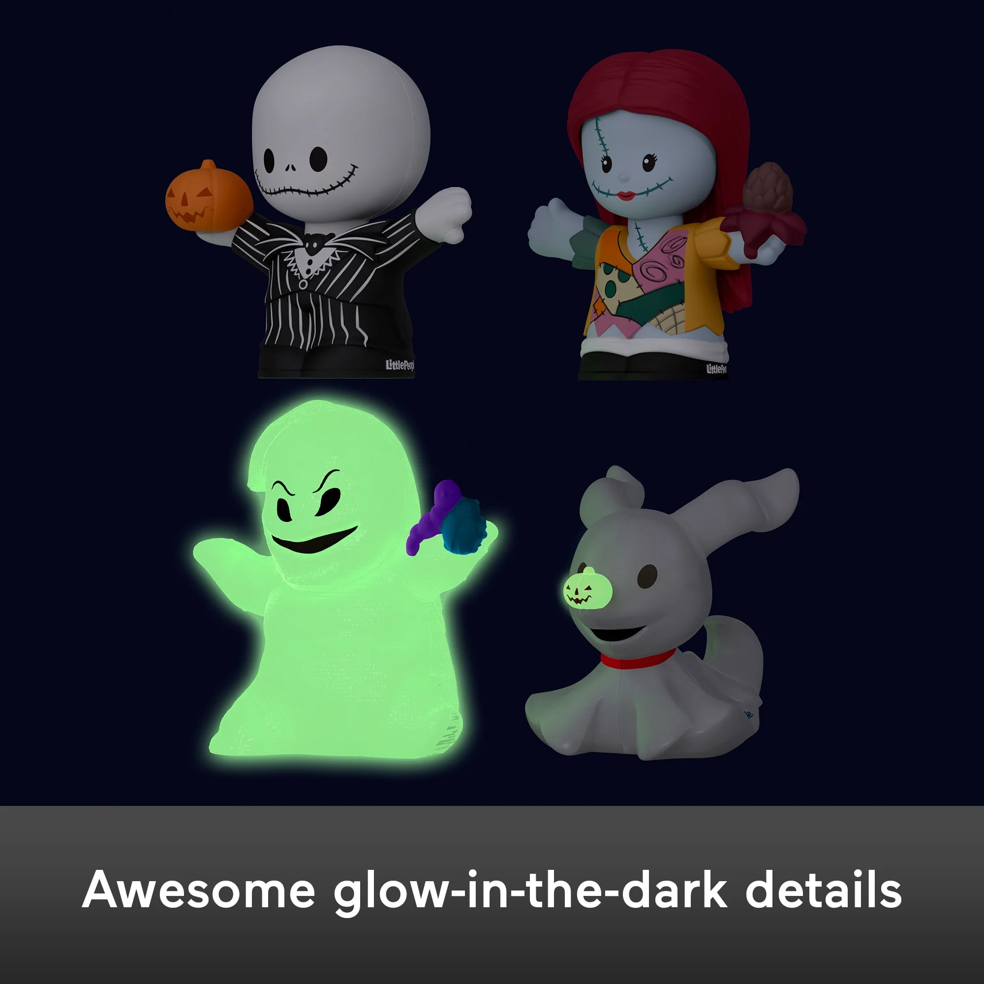 Little People Collector Disney Tim Burton's The Nightmare Before Christmas Set, 4 Figures - Image 3