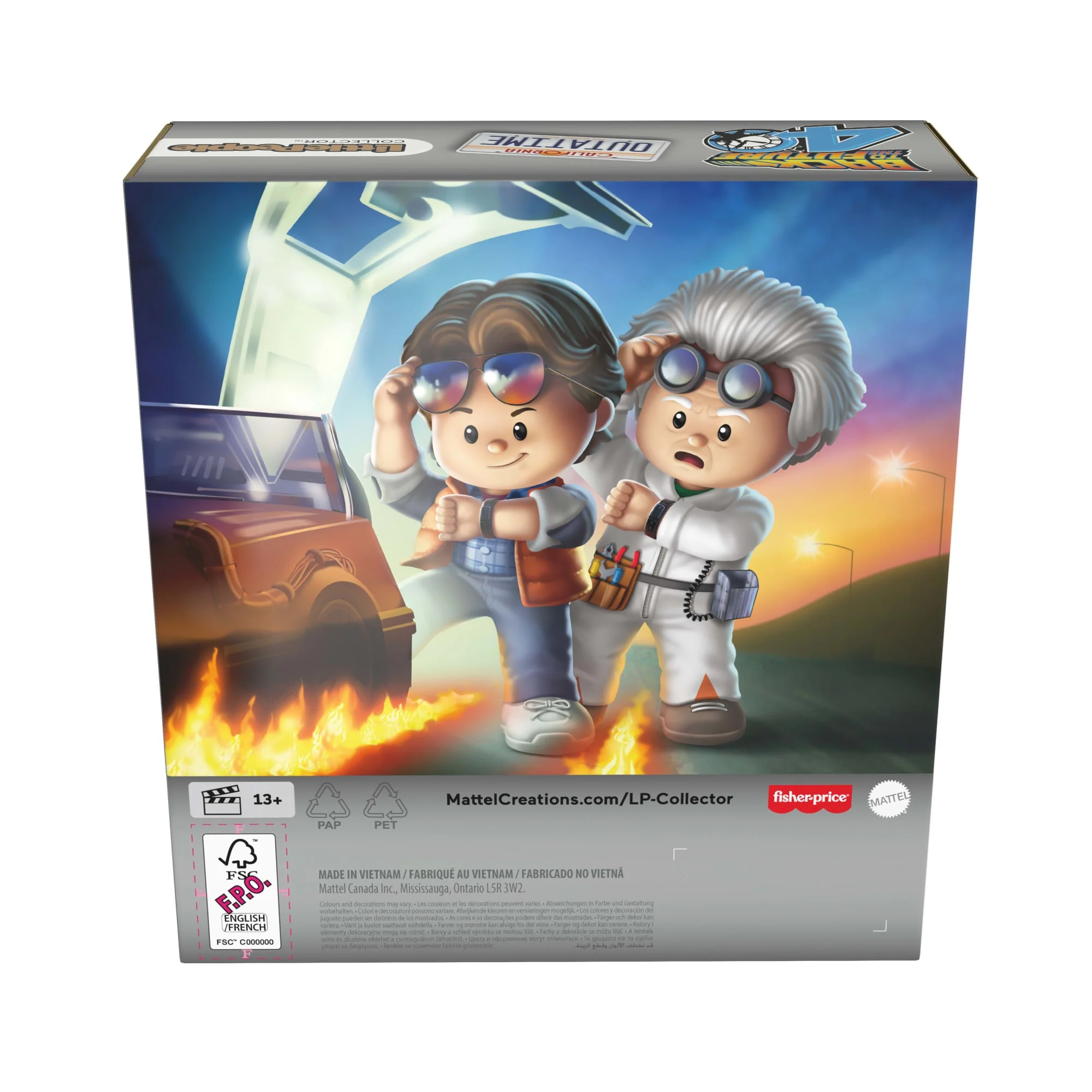 Film Hayranları Için Little People Collector Geleceğe Dönüş Özel Seri Seti Ve 2 Figür - Image 4
