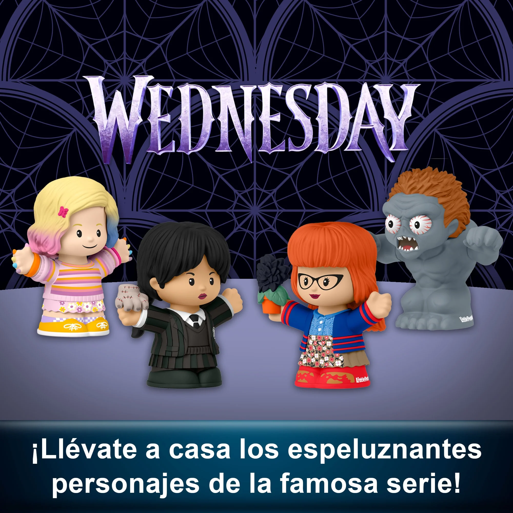 Conjunto De Edición Especial De Miércoles De Little People Collector Para Adultos Y Fans, 4 Figuras - Image 2