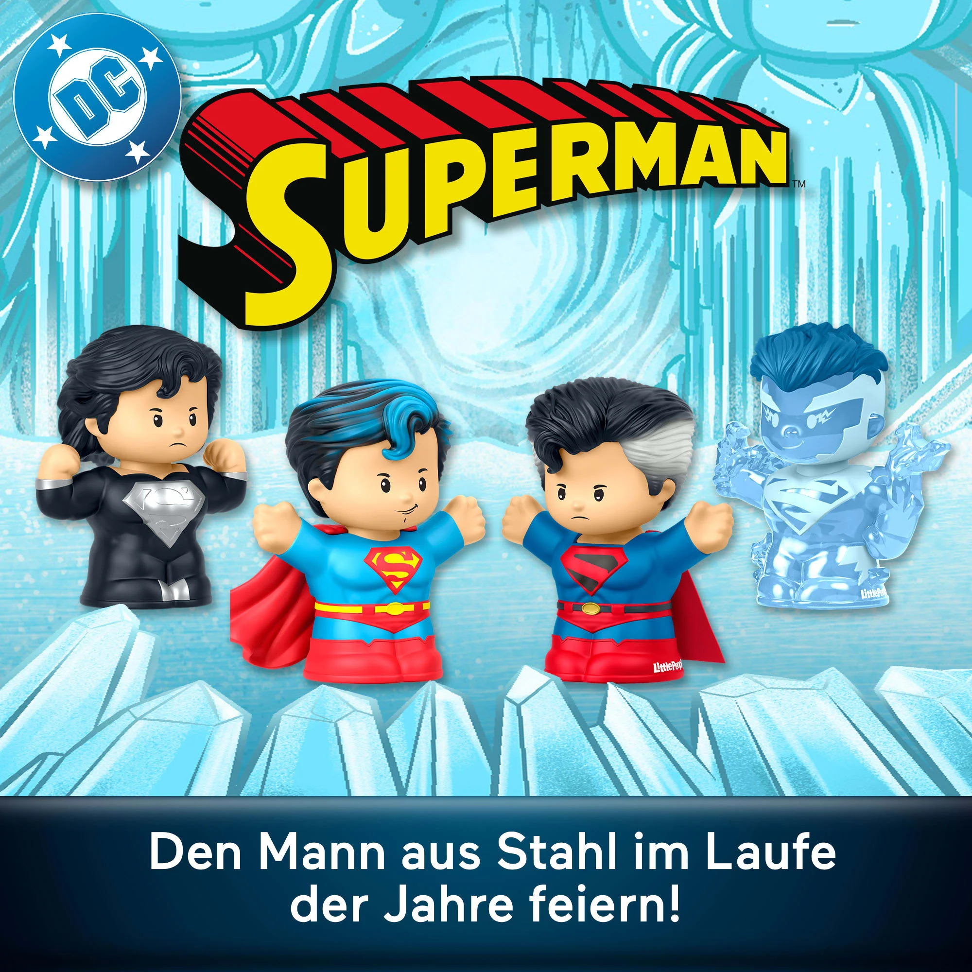 Little People Collector Superman Through The Ages Sondereditionsset Für Erwachsene Und Fans, 4 Figuren - Image 2