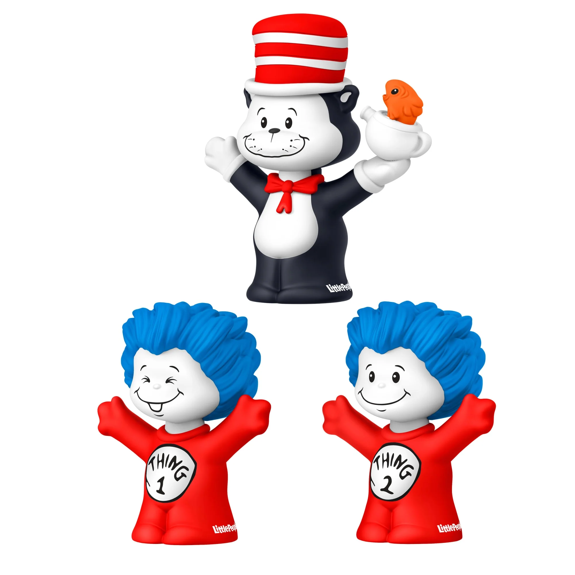 Little People Collector Dr. Seuss The Cat in The Hat Special Edition Set For Fans, 3 Figures - Image 5