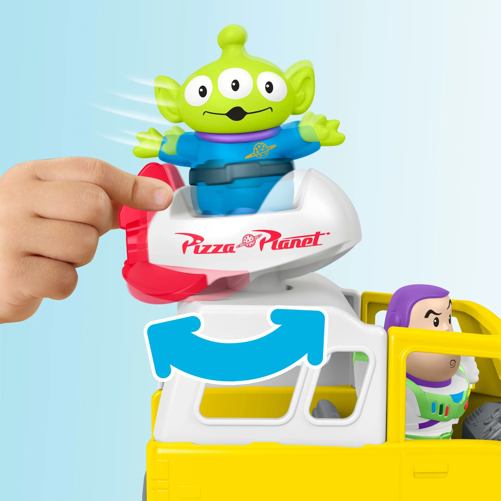 Fisher-Price Little People Disney & Pixar Toy Story Pizza Planet Truck & Buzz Lightyear Toy - Image 3