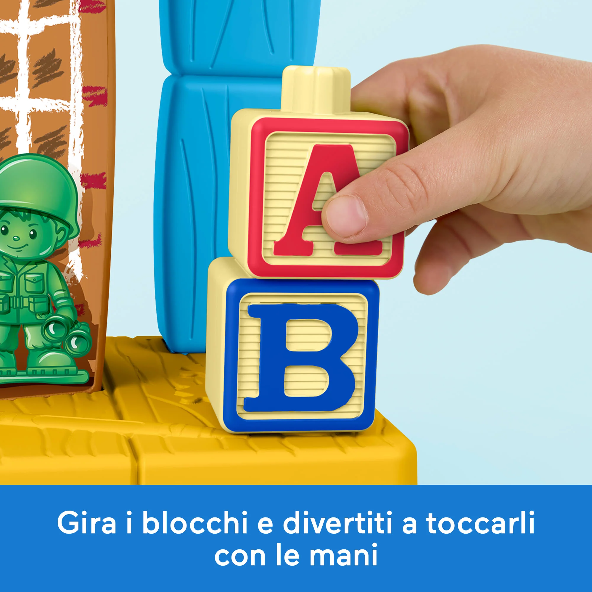 Playset Fisher-Price Little People Disney E Pixar Toy Story La Stanza Di Andy, Woody E Veicolo Radiocomandato - Image 5