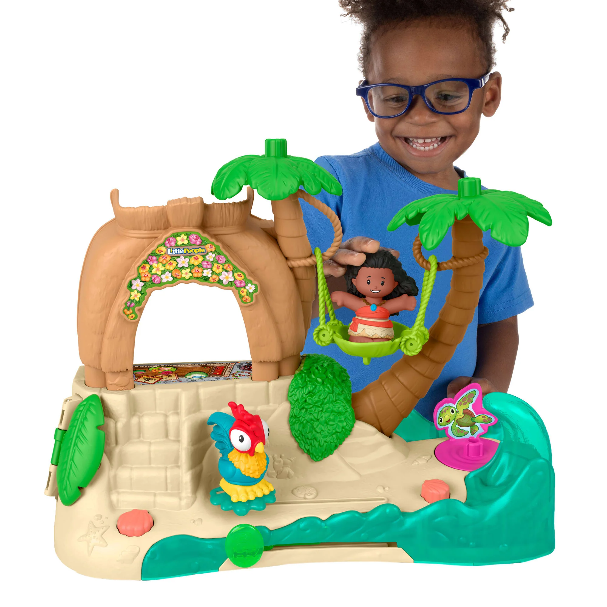 Fisher-Price Little People Disney Princess Vaiana Abenteuerdorf-Spielset Mit Figuren Für Kleinkinder - Image 2