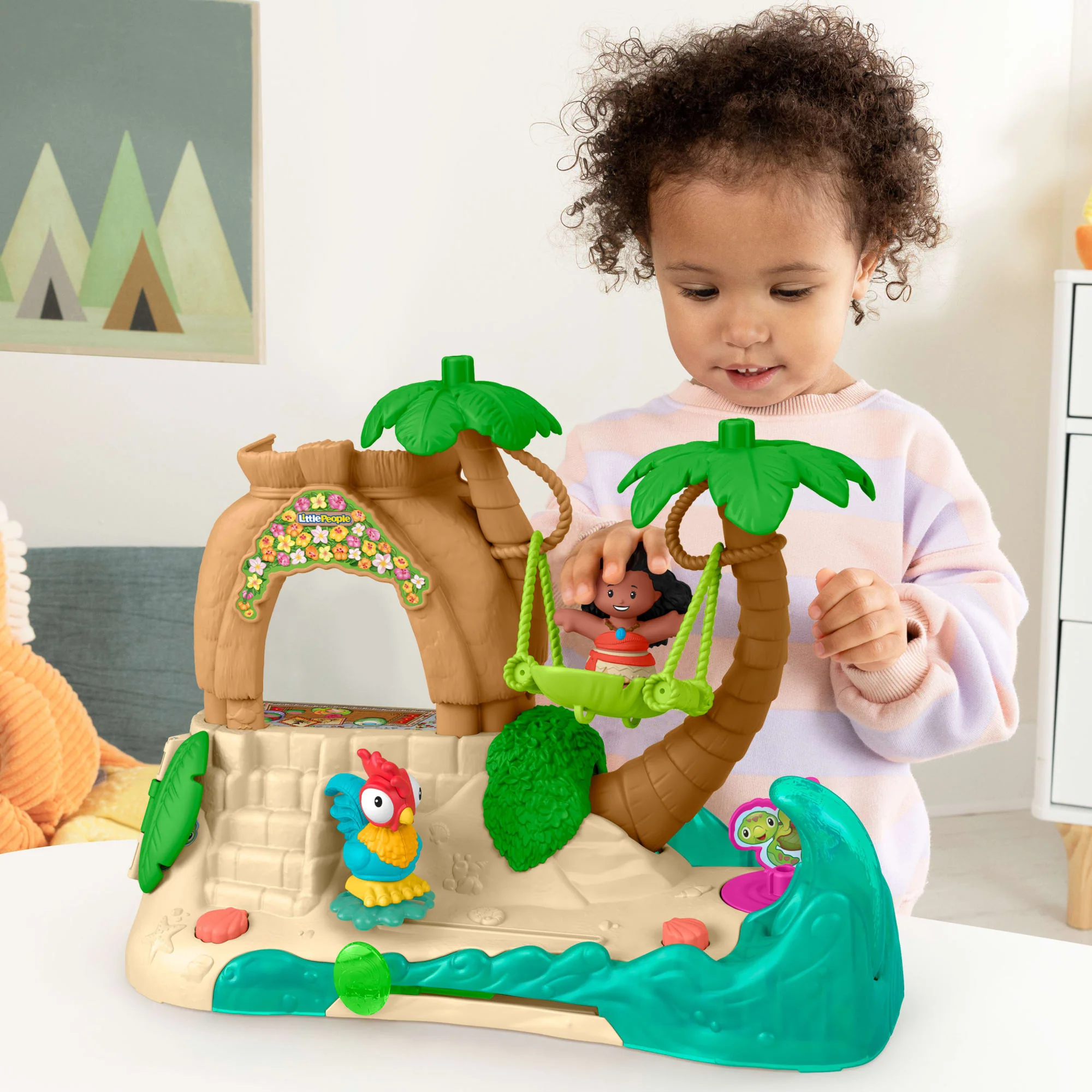 Fisher-Price Little People Disney Princess Vaiana Abenteuerdorf-Spielset Mit Figuren Für Kleinkinder - Image 3