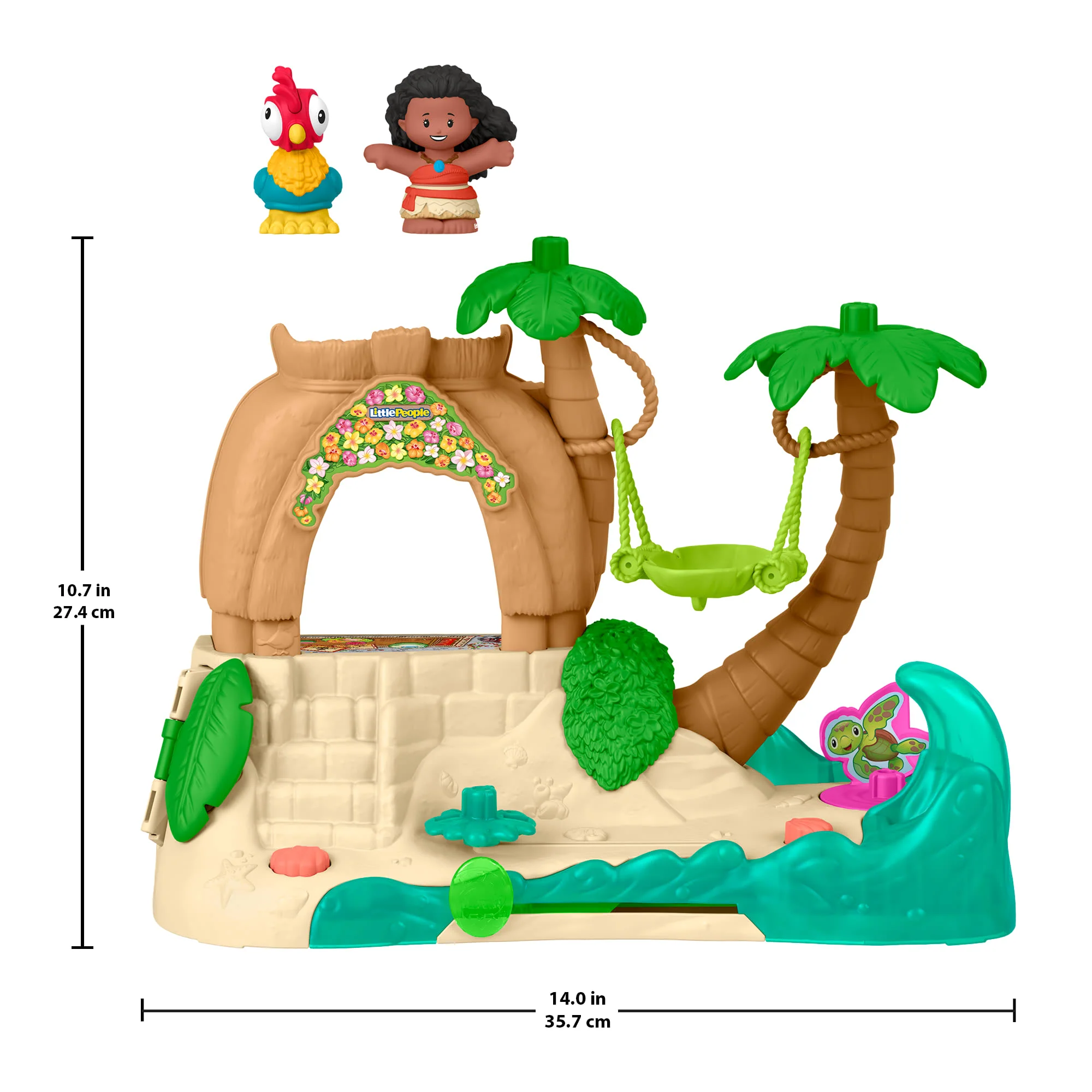 Fisher-Price Little People Disney Princess Vaiana Abenteuerdorf-Spielset Mit Figuren Für Kleinkinder - Image 5