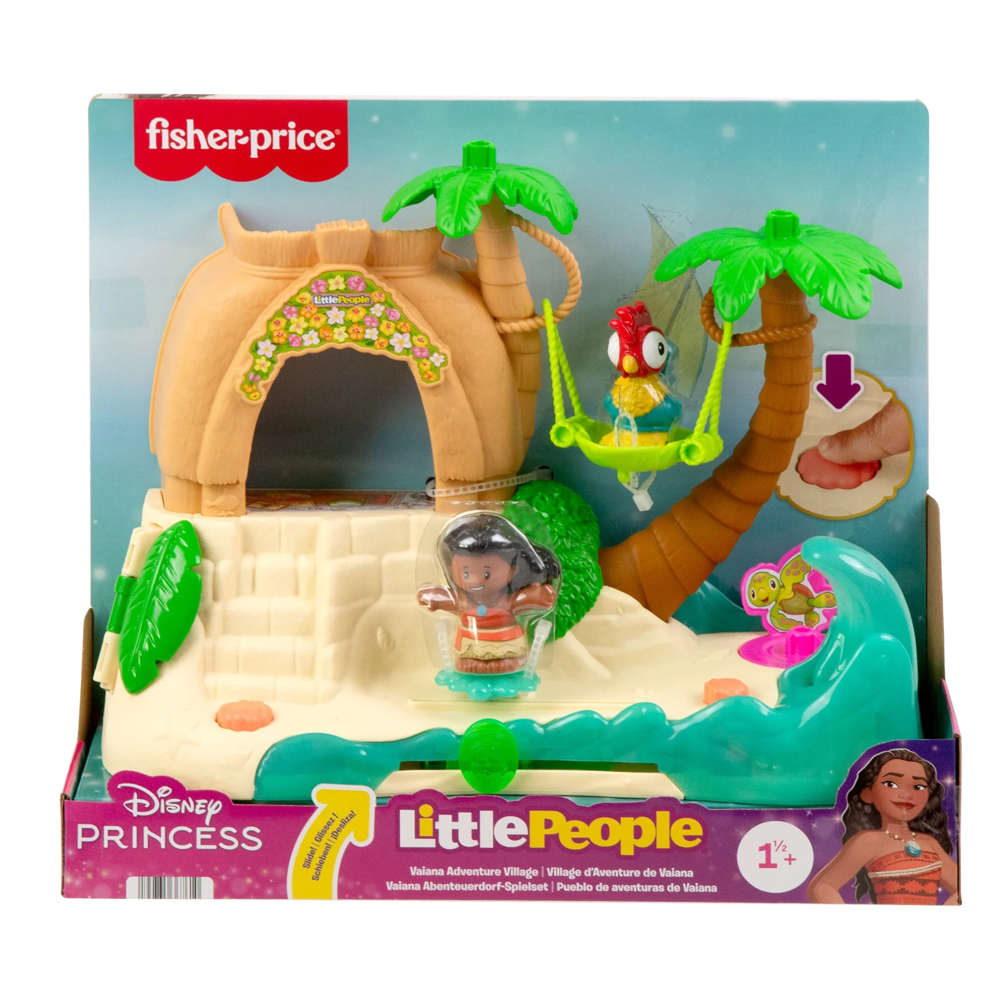 Fisher-Price Little People Disney Princess Vaiana Abenteuerdorf-Spielset Mit Figuren Für Kleinkinder - Image 6