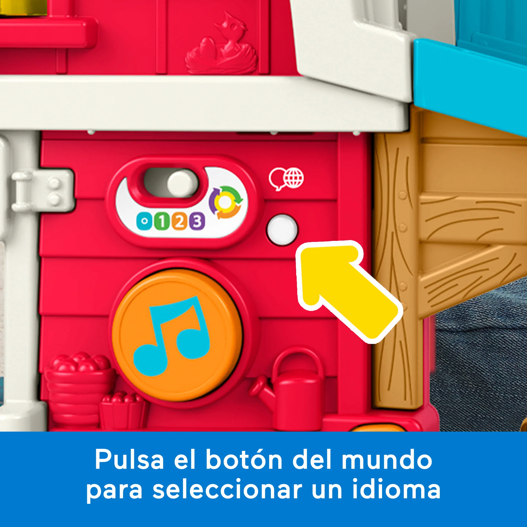 Conjunto De Juego De Granja De Animales Diversión En La Granja De Little People De Fisher-Price, Juguete Educativo Para Niños/As Pequeños/As, Versión Multilingüe - Image 5