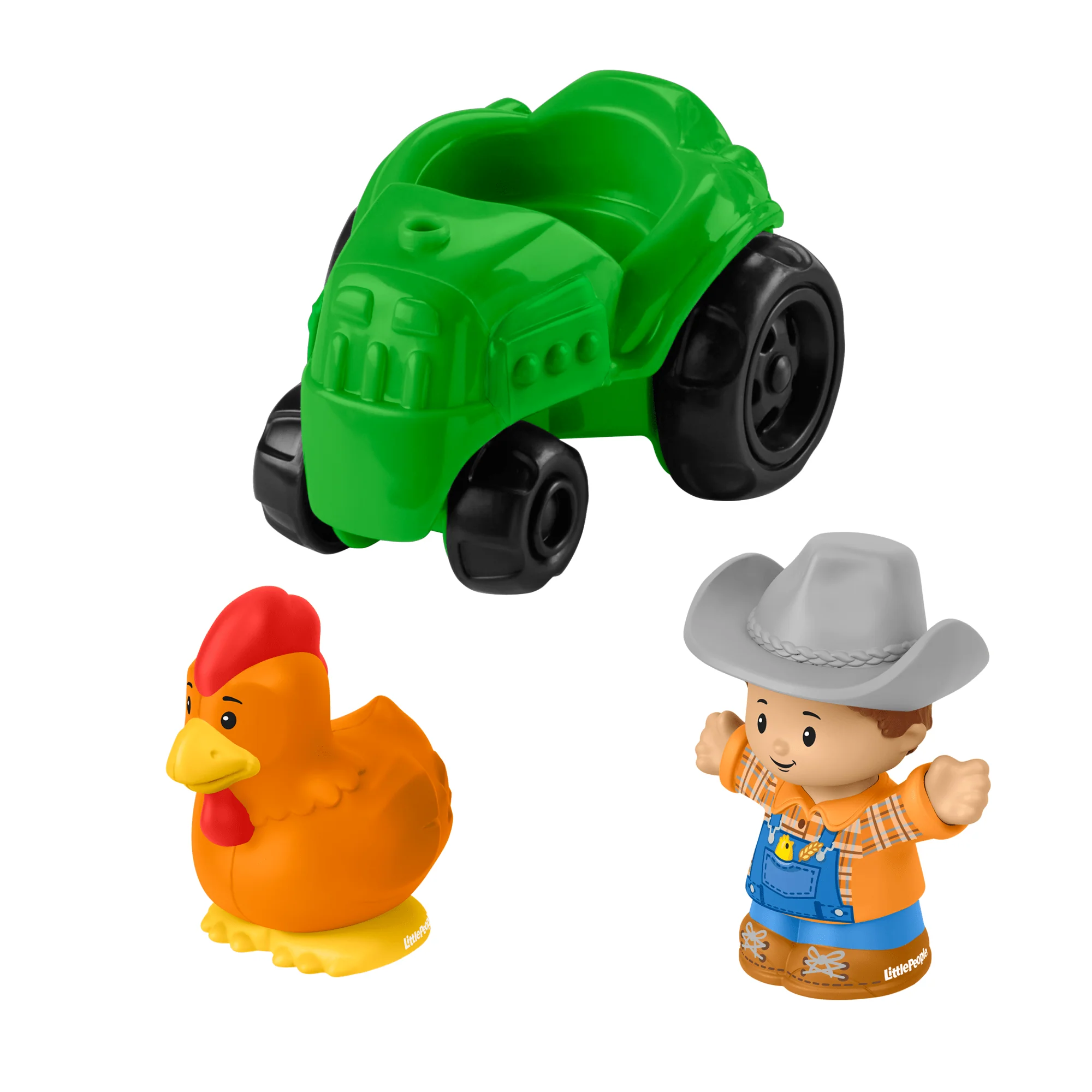 Fisher-Price Little People Farma i traktor + 2 figurki Zabawka Zestaw prezentowy dla małych dzieci - Image 4