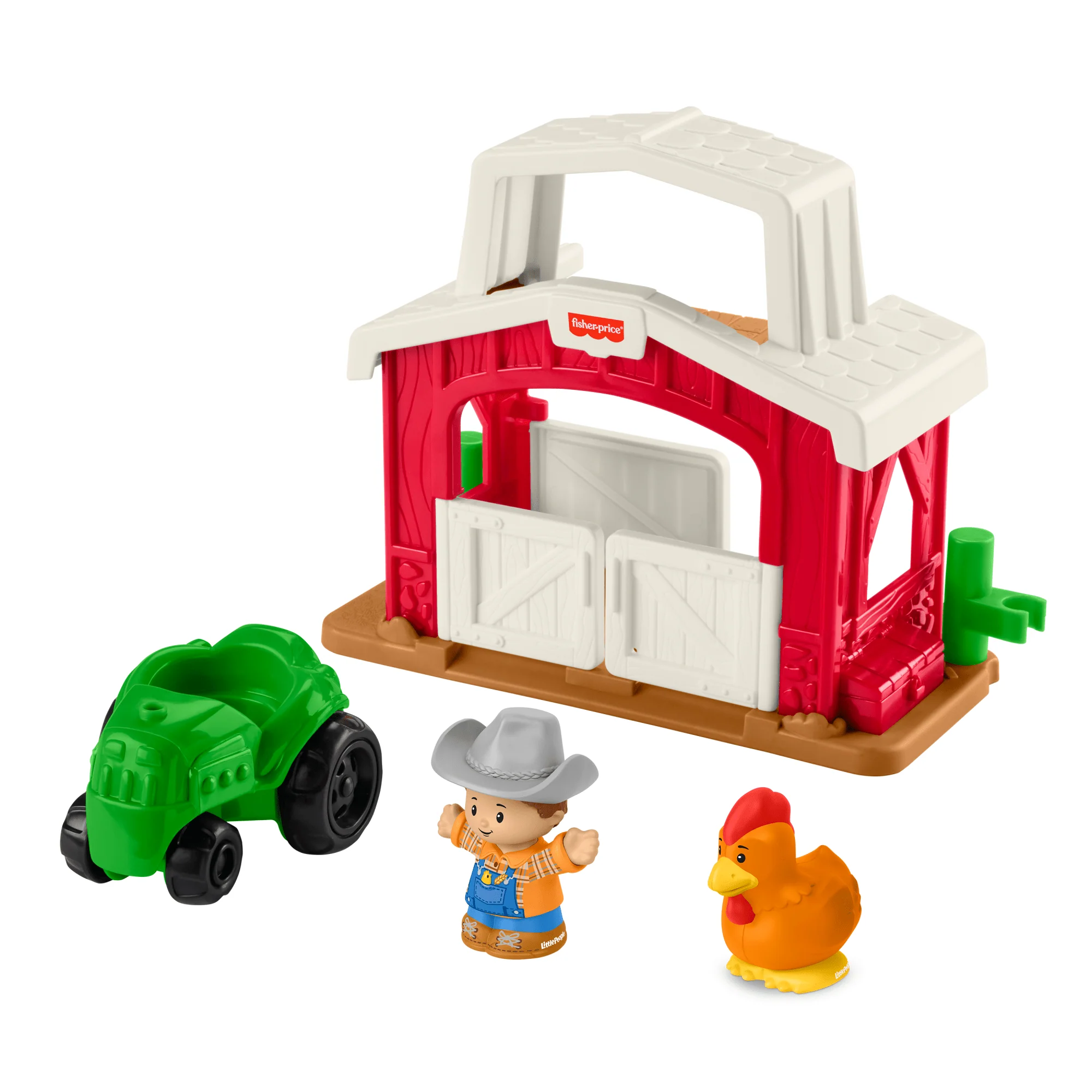 Fisher-Price Little People Farma i traktor + 2 figurki Zabawka Zestaw prezentowy dla małych dzieci - Image 5